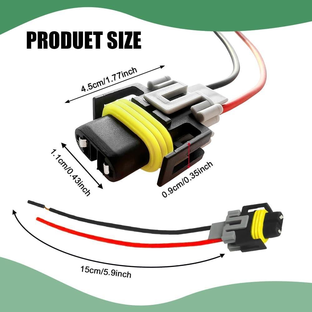 Conector de Arnés de Luz Antiniebla H8/H9/H11 Tecledsn 4PCS