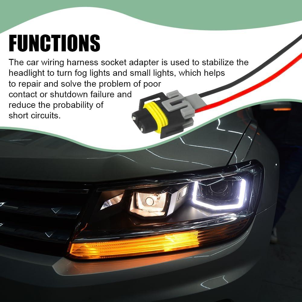 Conector de Arnés de Luz Antiniebla H8/H9/H11 Tecledsn 4PCS
