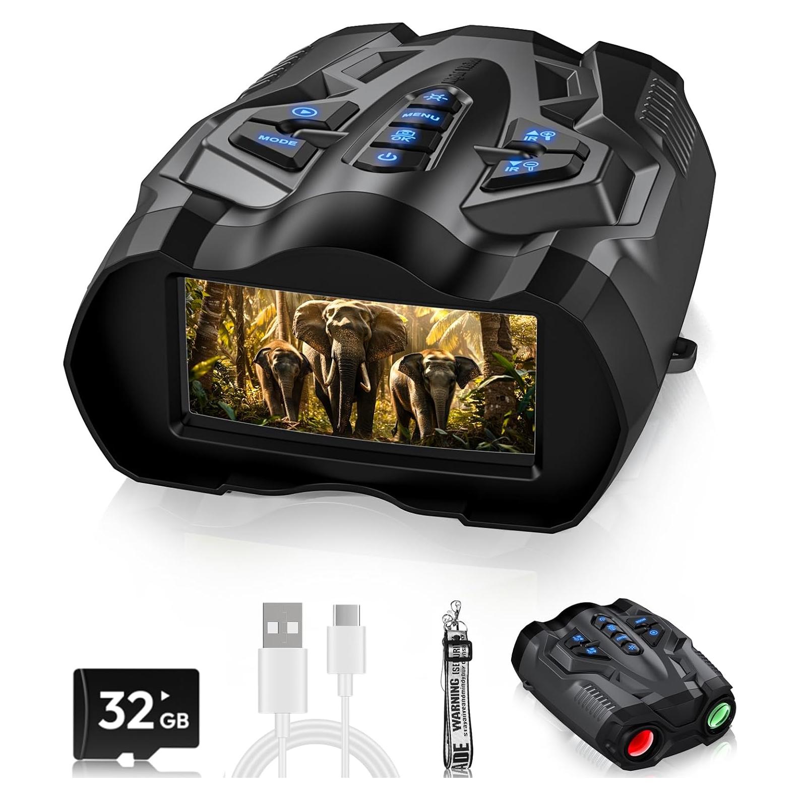 Gafas de visión nocturna BUSHBINOC JA51 4K 10X HD 32GB