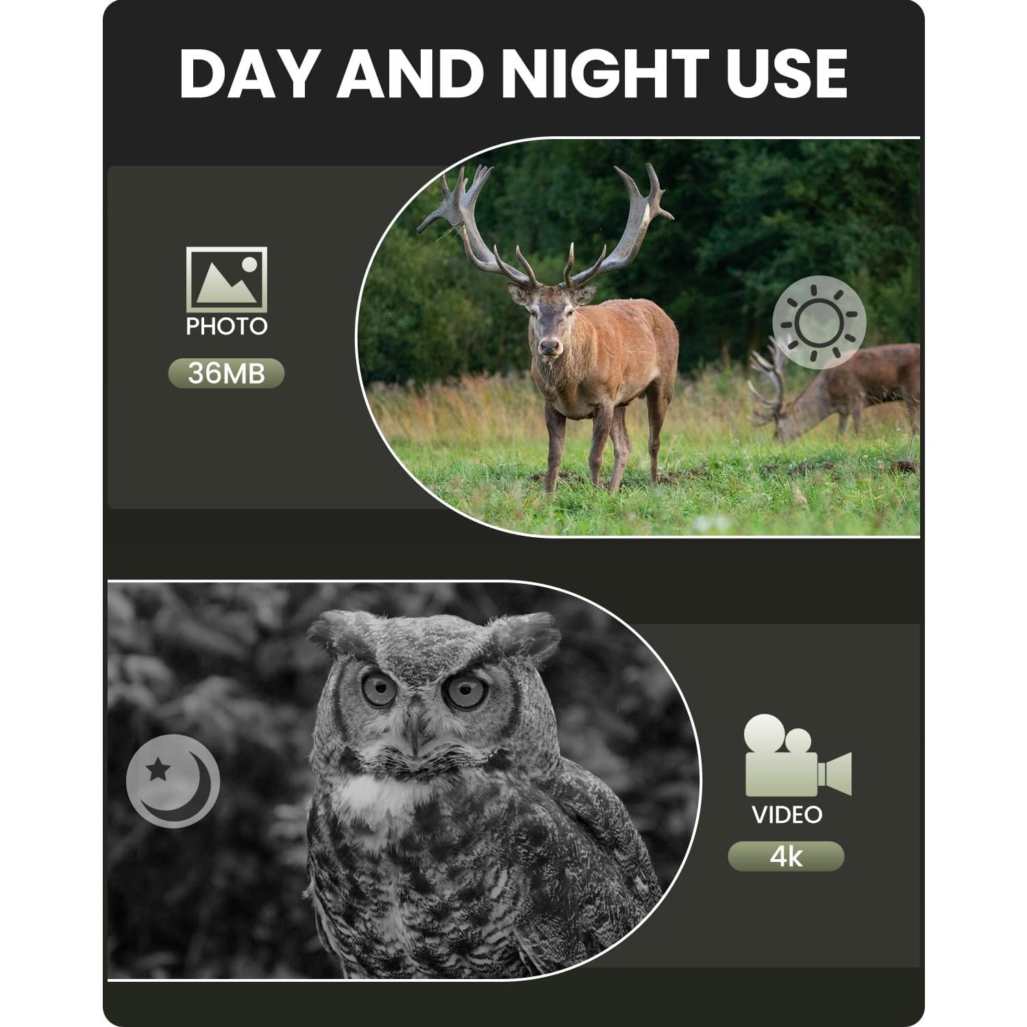 Gafas de visión nocturna BUSHBINOC JA51 4K 10X HD 32GB