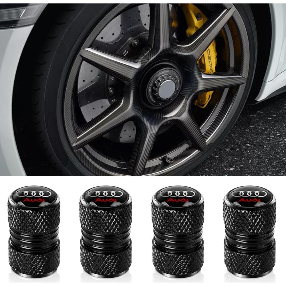 Tapas de Válvula de Neumático Xiconbao para Audi - Paquete de 4