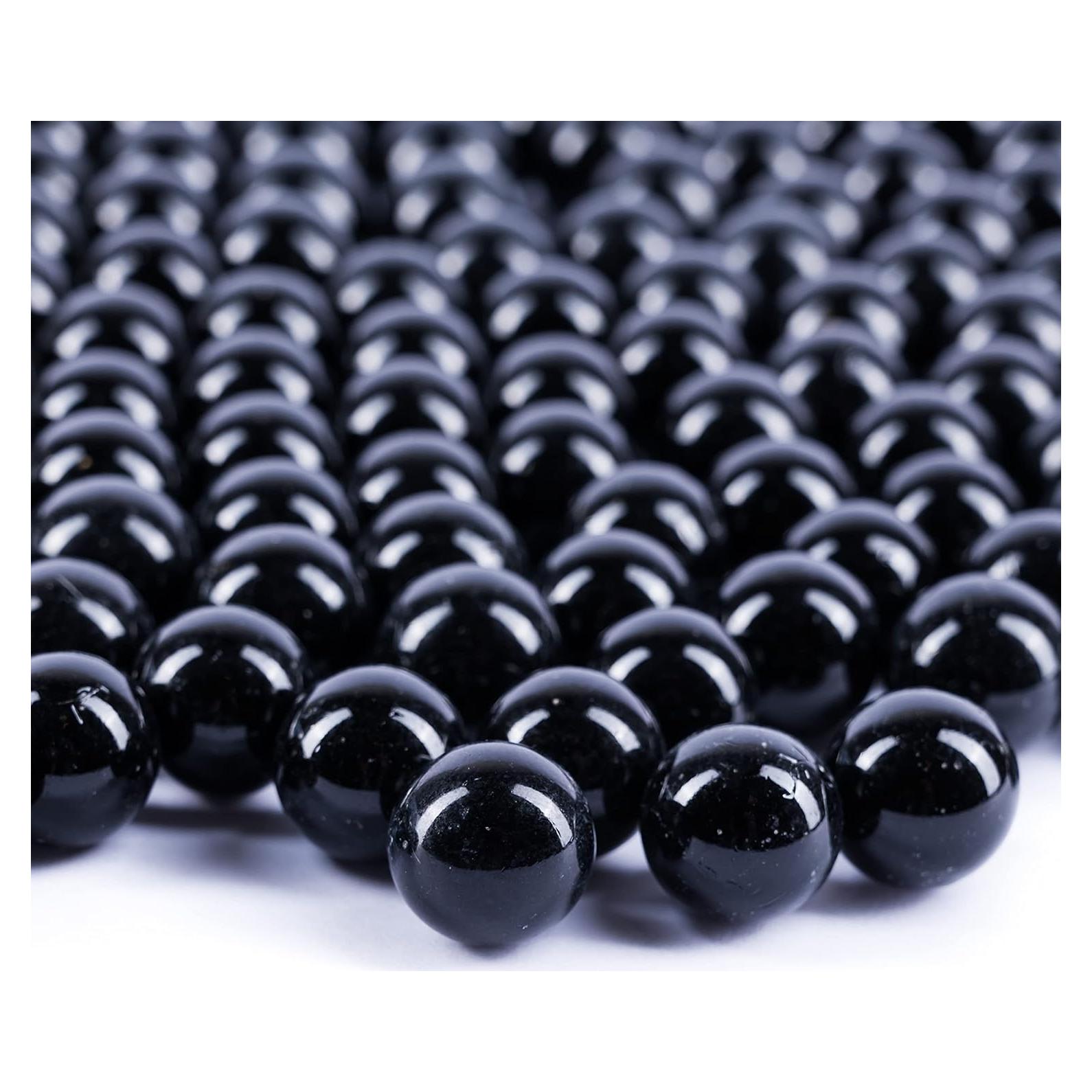 Esferas de Vidrio Negras Galashield 1kg - 80 Piezas Decorativas