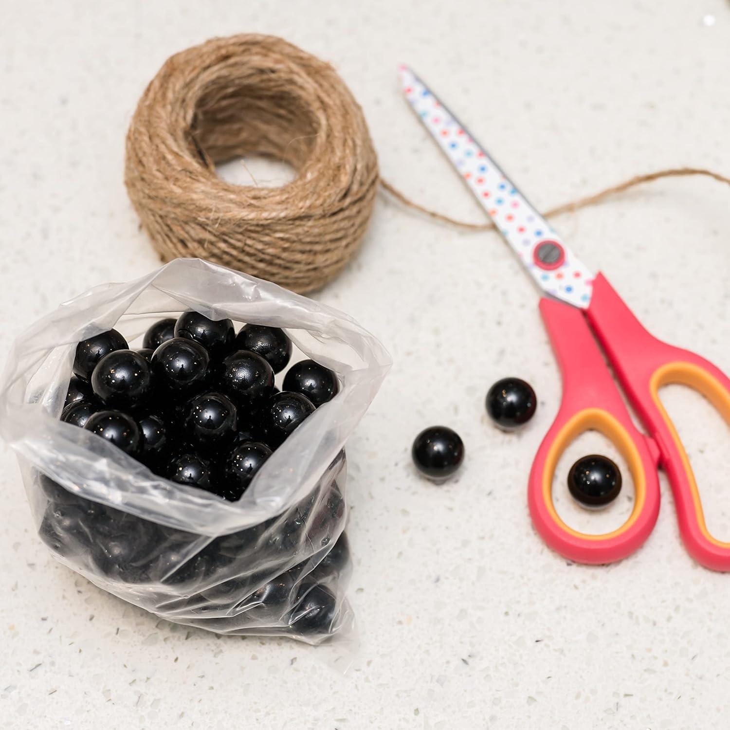 Esferas de Vidrio Negras Galashield 1kg - 80 Piezas Decorativas