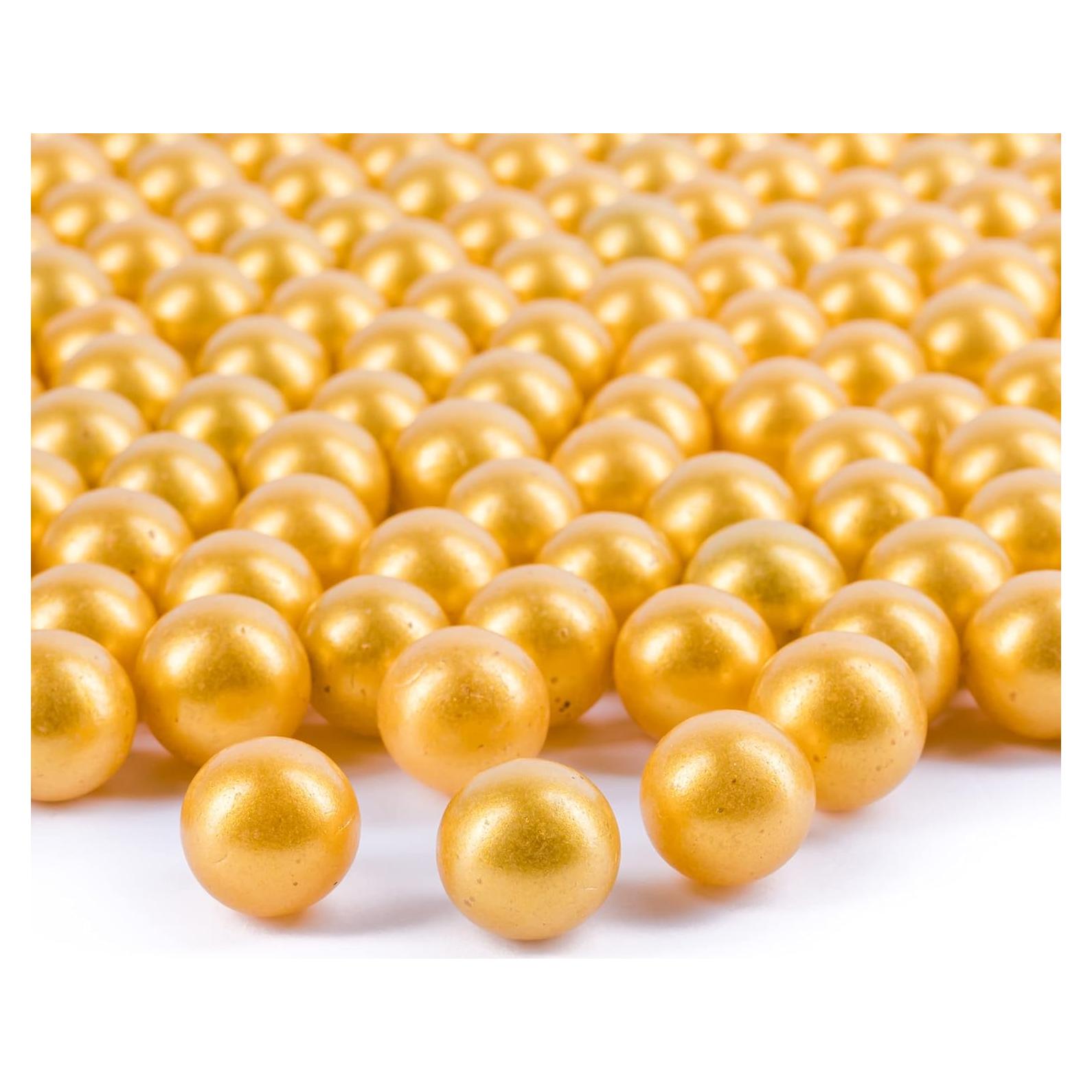 Canicas de Vidrio Galashield Doradas 0.45 kg para Jarrones