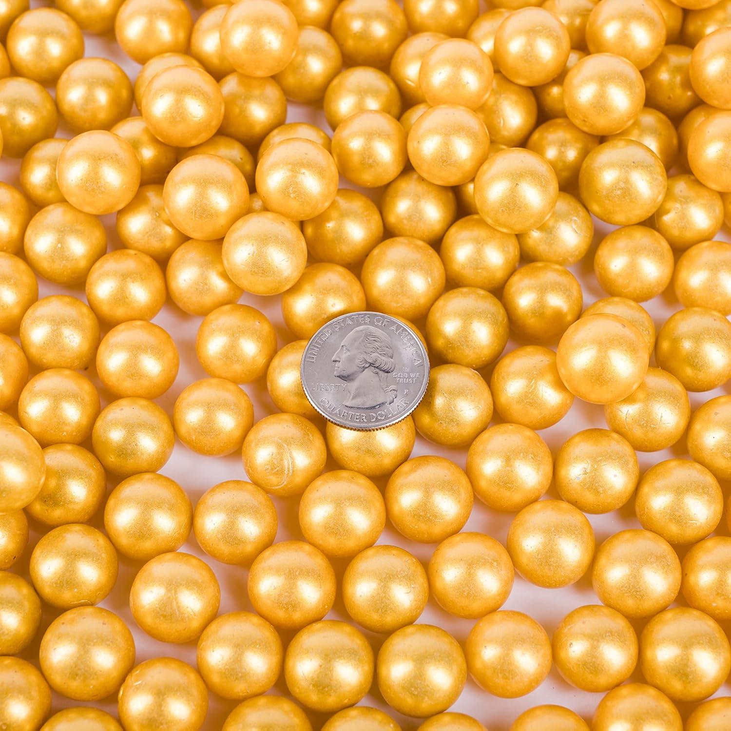 Canicas de Vidrio Galashield Doradas 0.45 kg para Jarrones