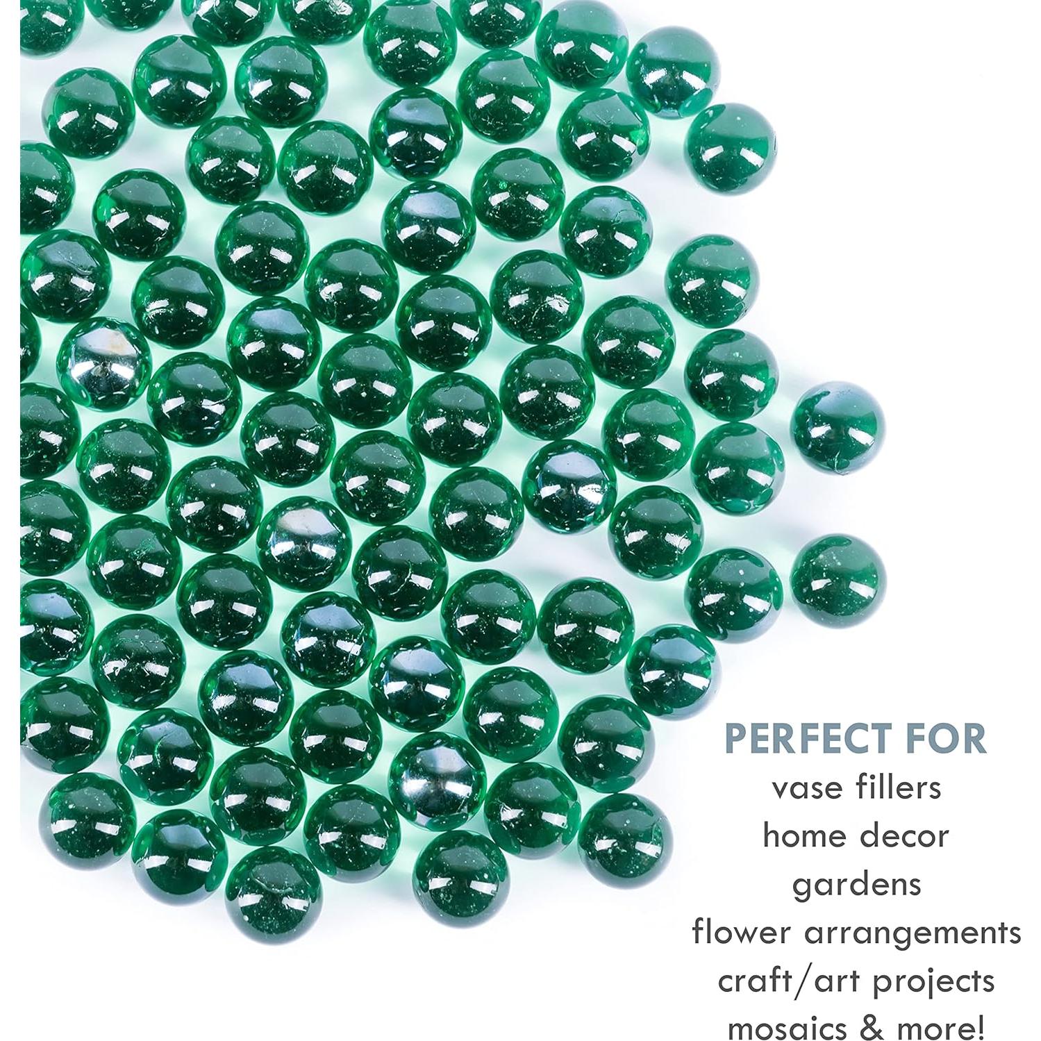 Canicas Verdes Galashield 400 Piezas de Vidrio Decorativas