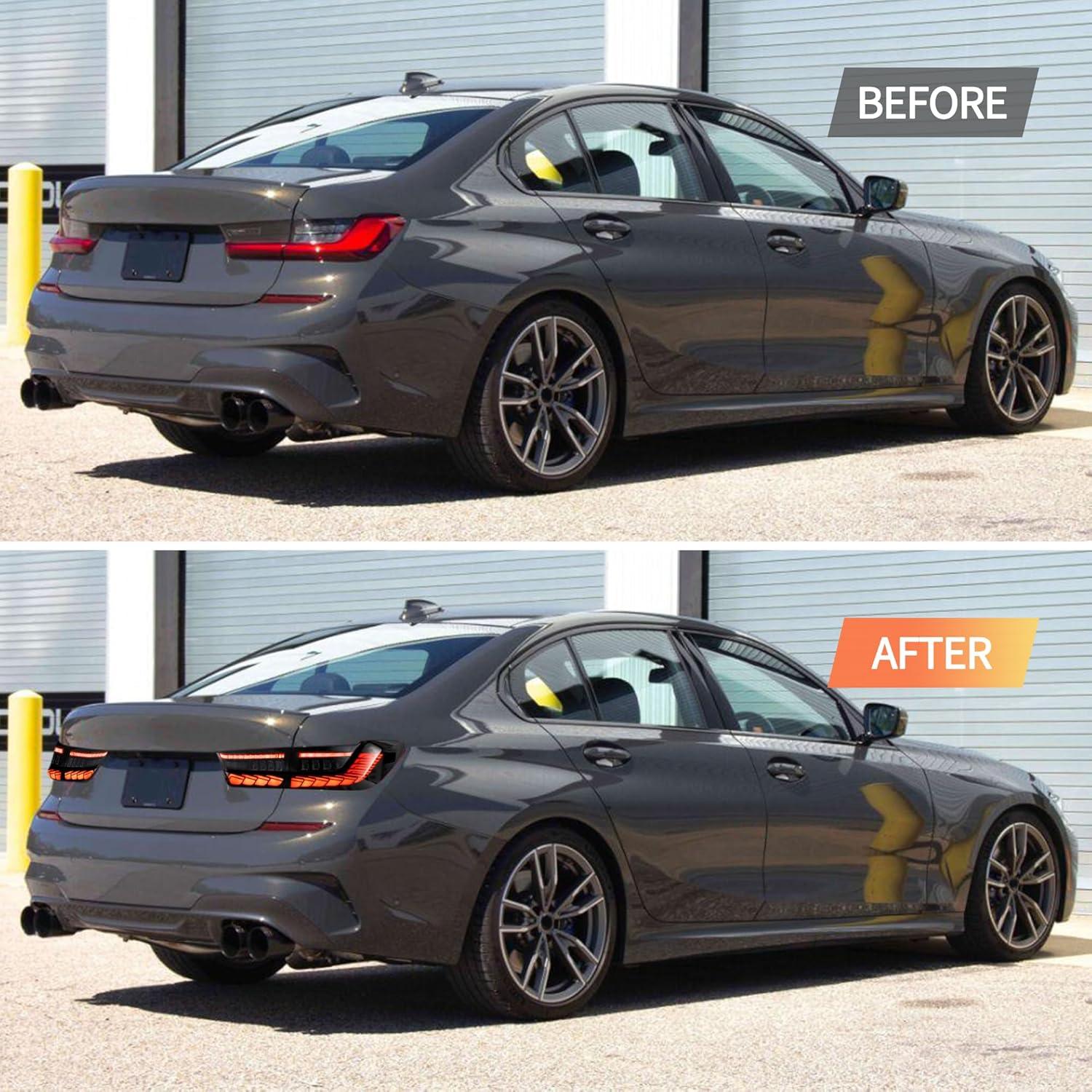 Luces Traseras VLAND para BMW Serie 3 G20 2019-2024, Ahumadas