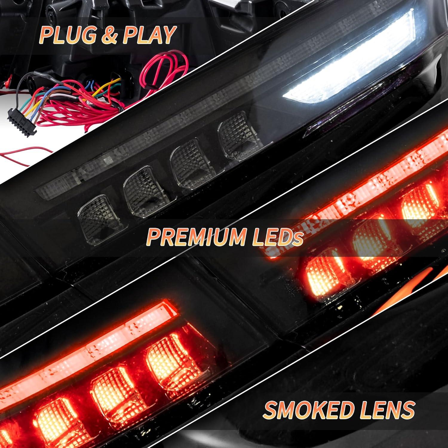 Luces Traseras VLAND para BMW Serie 3 G20 2019-2024, Ahumadas