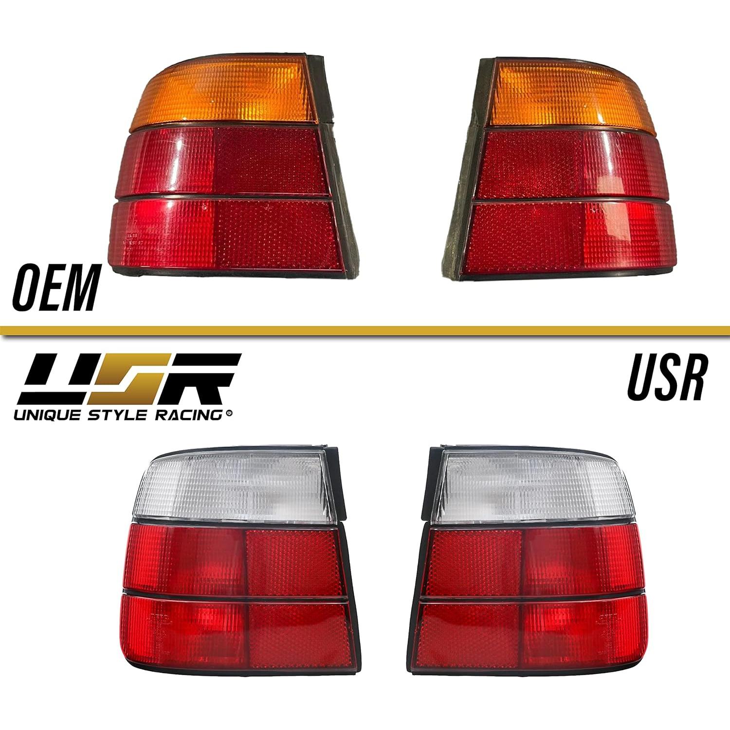 Luces Traseras BMW E34 5 Series 1989-1996 USR Rojo/Transparente