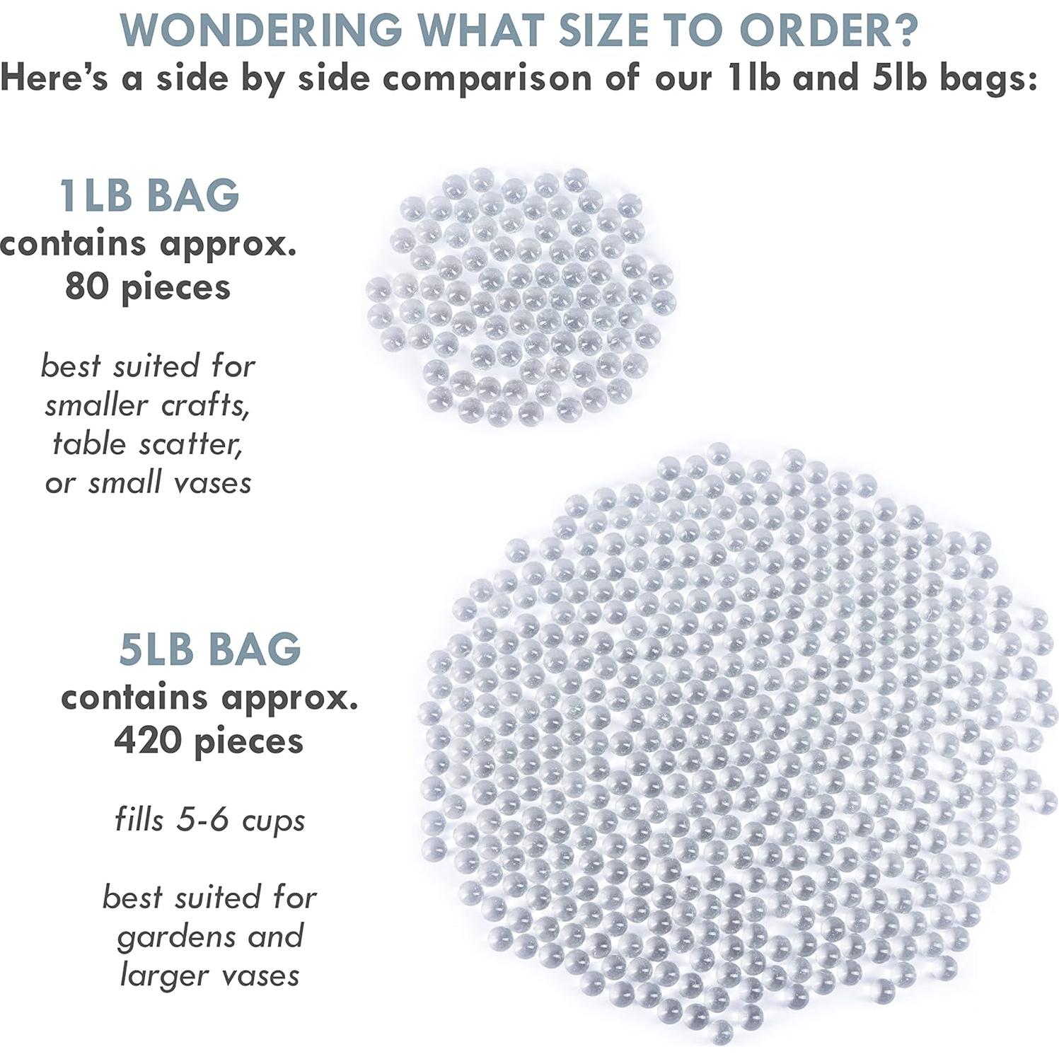 Canicas de Vidrio Galashield 1kg - Gemas Transparentes 80 pcs