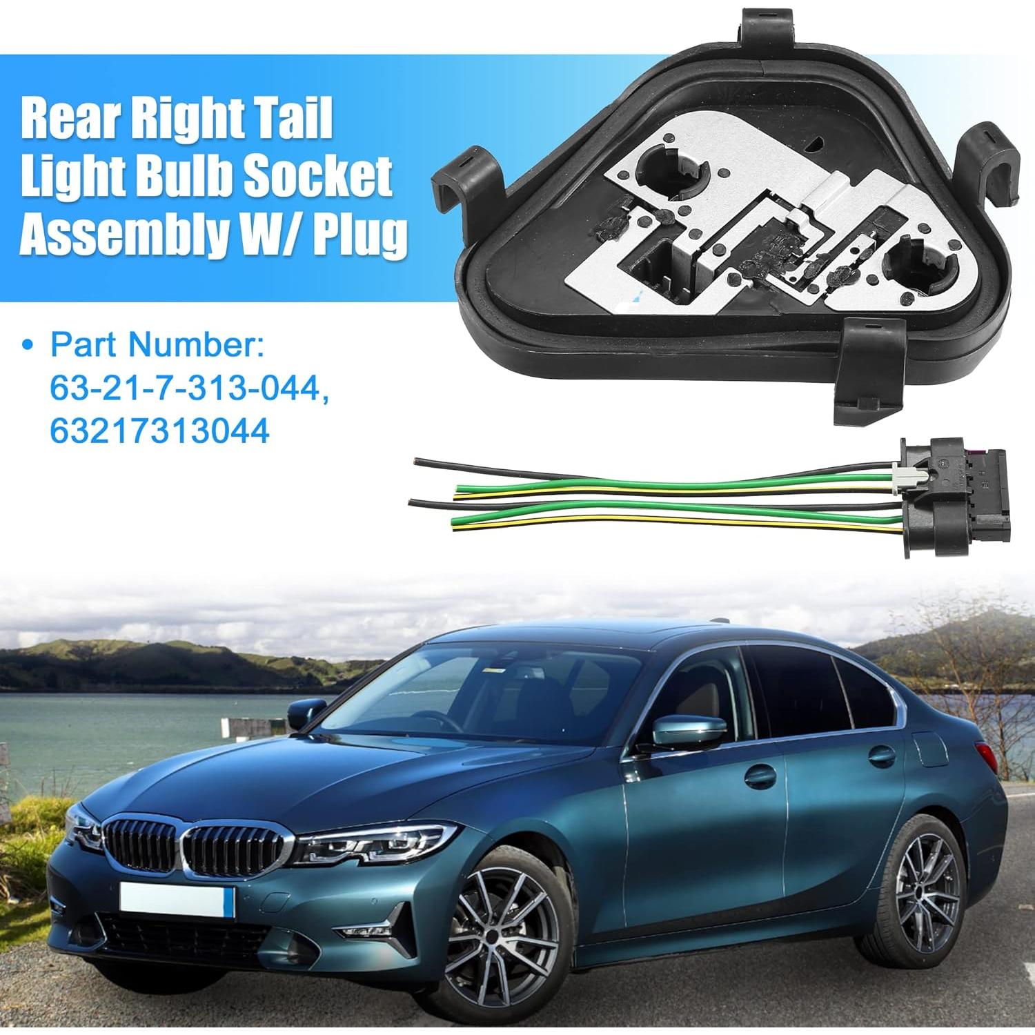 Soporte de Bombilla Luz Trasera Derecha X AUTOHAUX para BMW