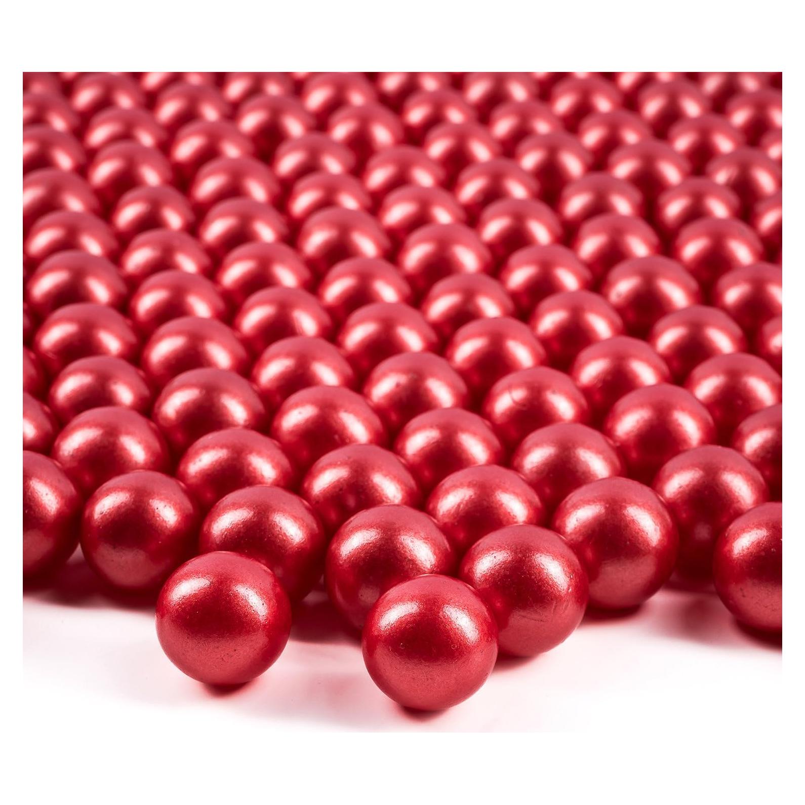 Canicas Galashield Rojas Escarlatas 80 Piezas de Vidrio