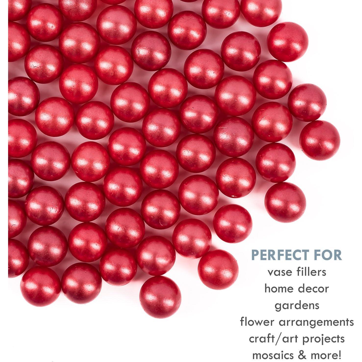 Canicas Galashield Rojas Escarlatas 80 Piezas de Vidrio