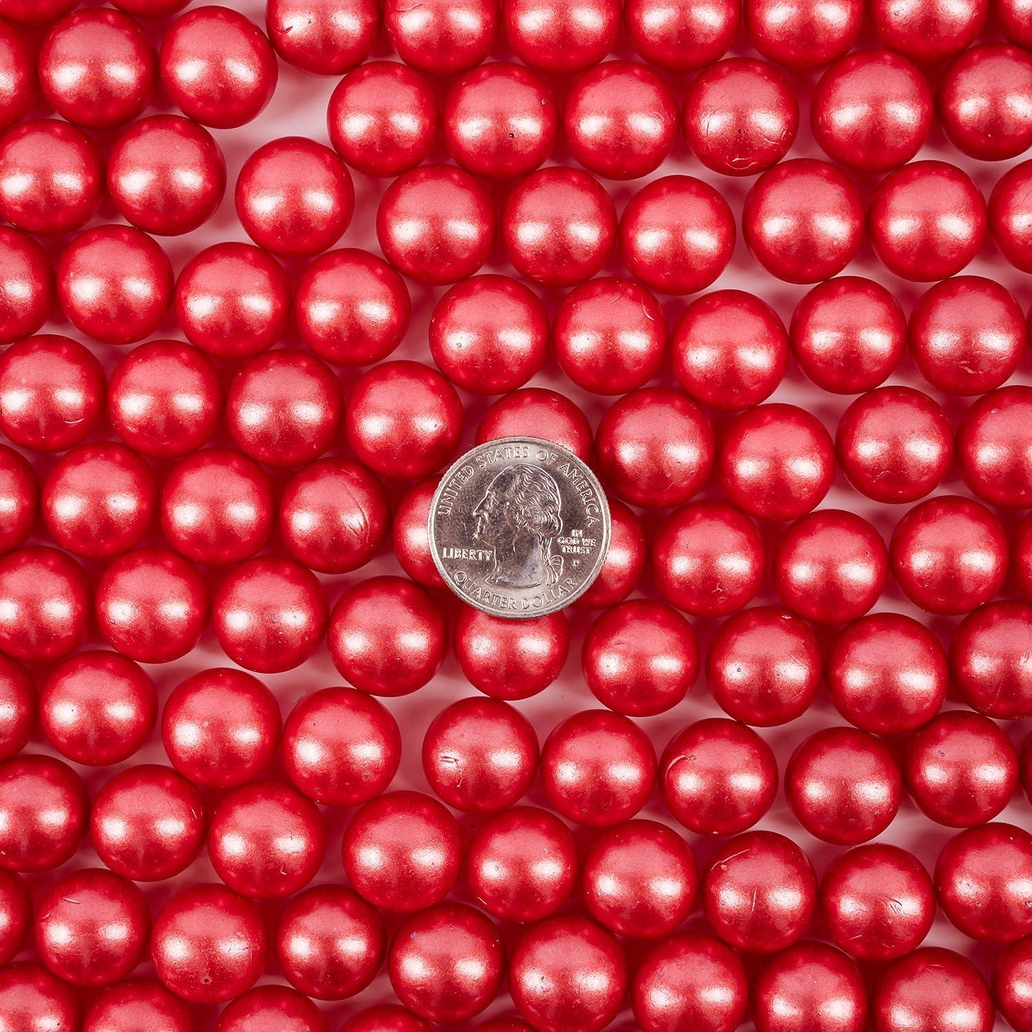 Canicas Galashield Rojas Escarlatas 80 Piezas de Vidrio