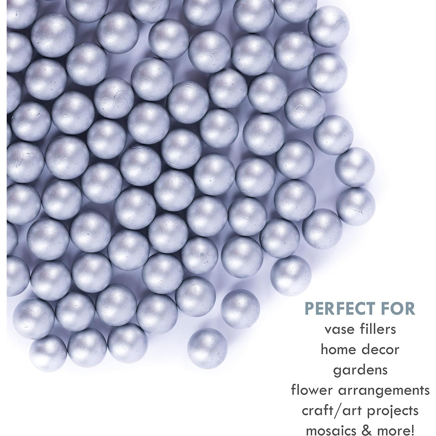 Canicas de Vidrio Galashield 2,27 kg Plata para Jarrones