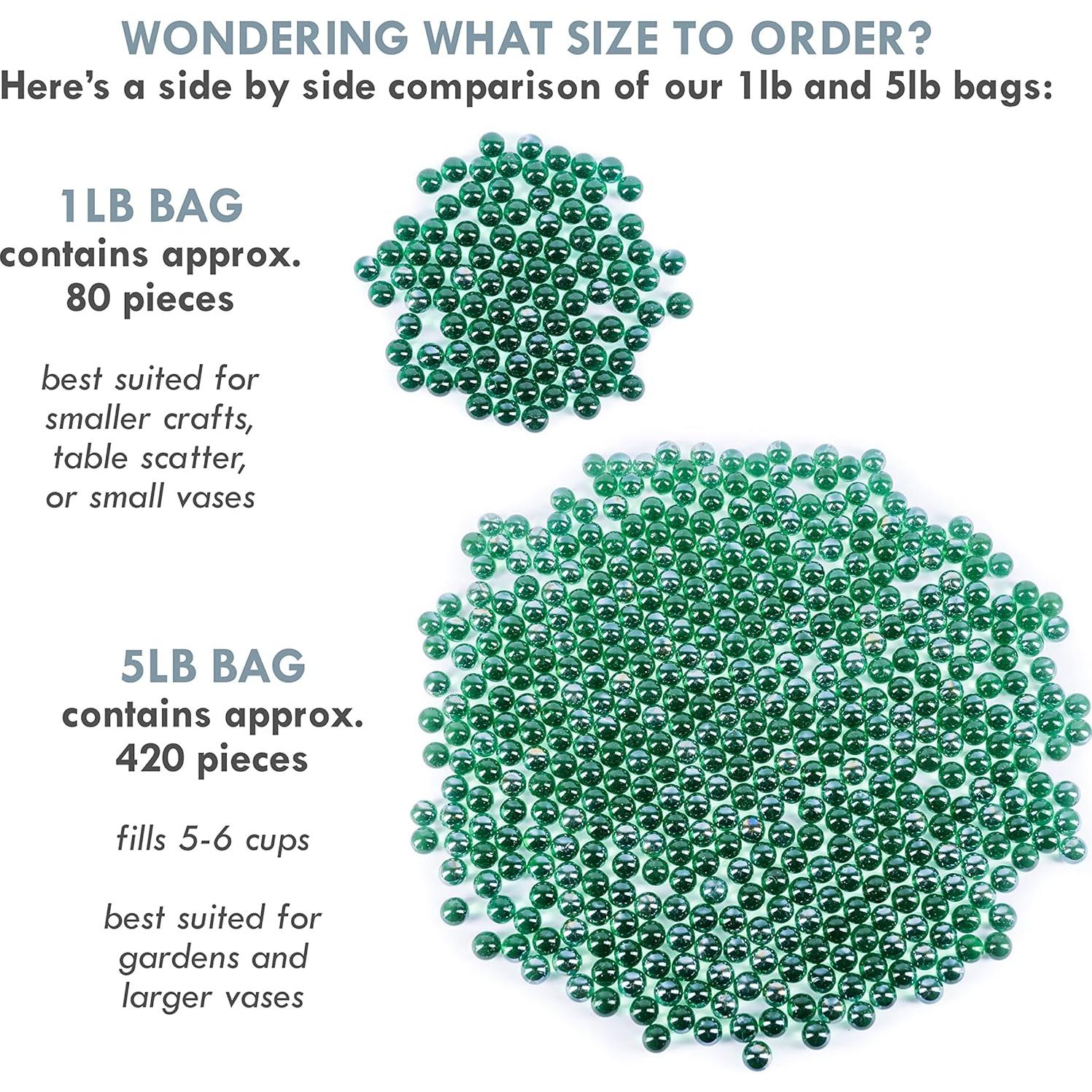 Canicas Verdes Galashield 1 kg para Decoración - 80 Piezas