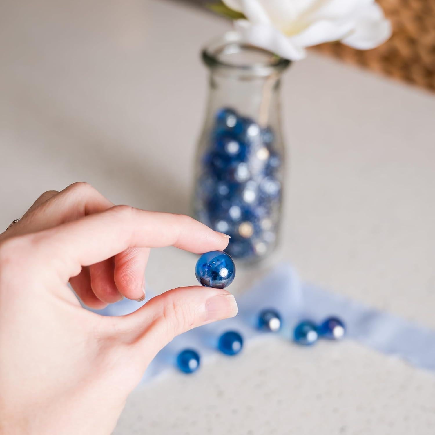 Canicas Galashield Azul Índigo 1.52 cm 80 piezas