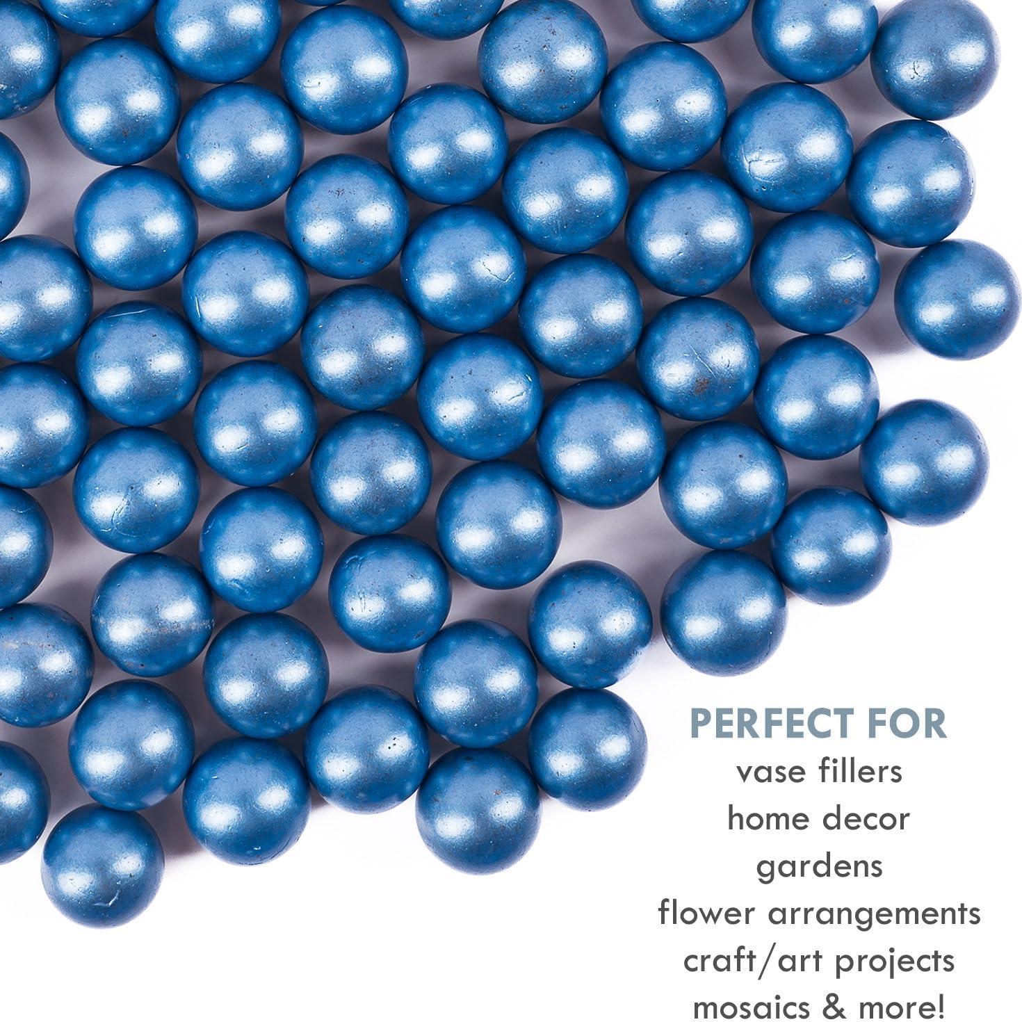 Canicas Galashield Azul Claro 1.52 cm 80 Piezas Decorativas