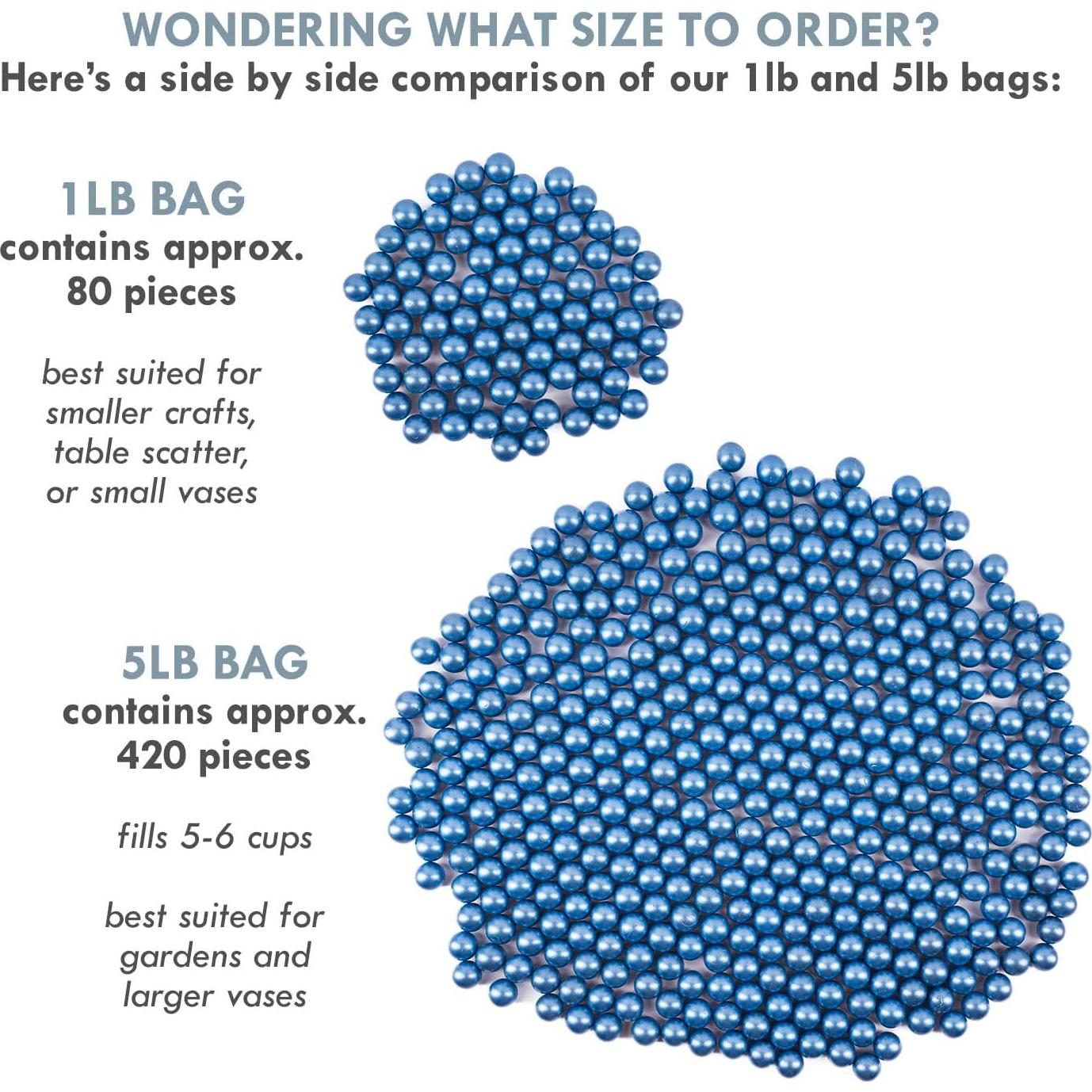 Canicas Galashield Azul Claro 1.52 cm 80 Piezas Decorativas