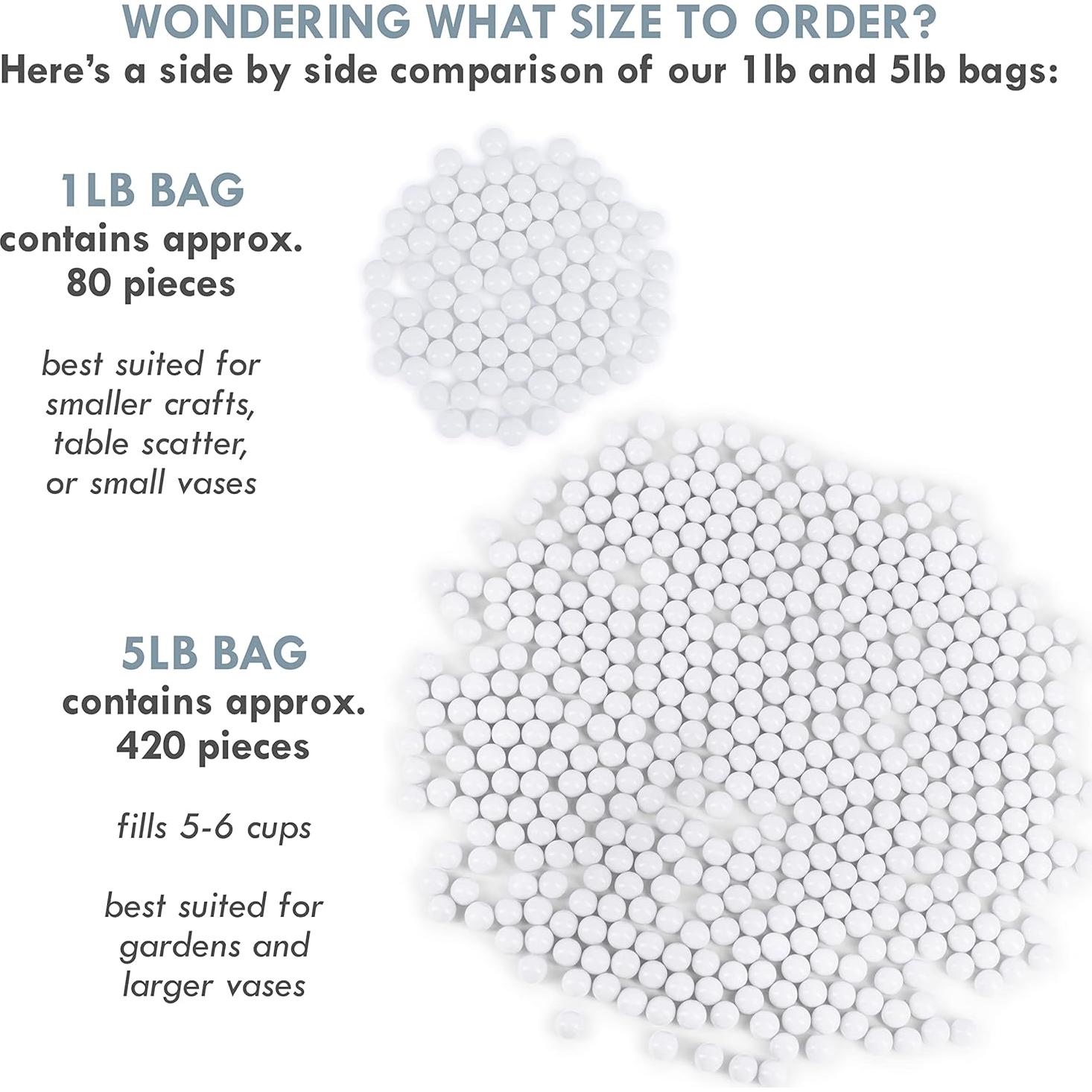 Canicas Blancas Galashield 2,27 kg para Decoración