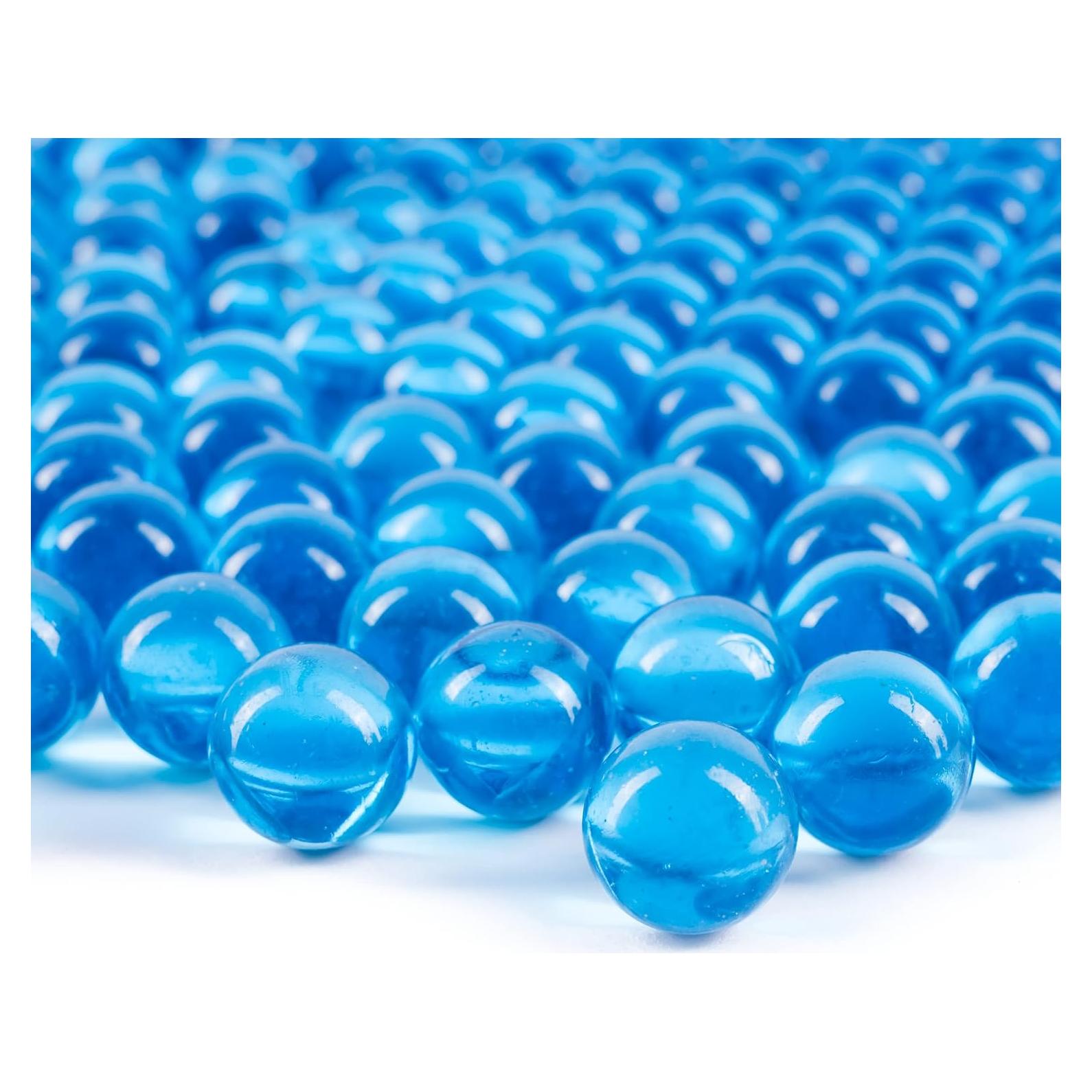 Galashield Esferas de Vidrio Azules 2.27 kg | 400 Perlas Decorativas