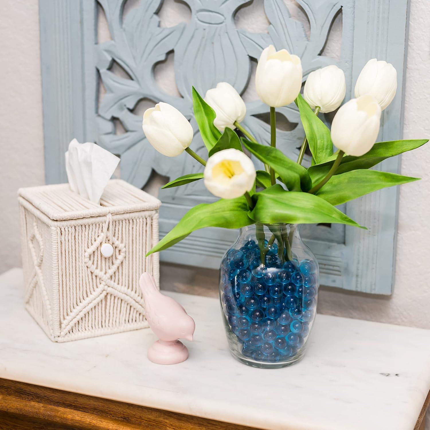 Galashield Esferas de Vidrio Azules 2.27 kg | 400 Perlas Decorativas