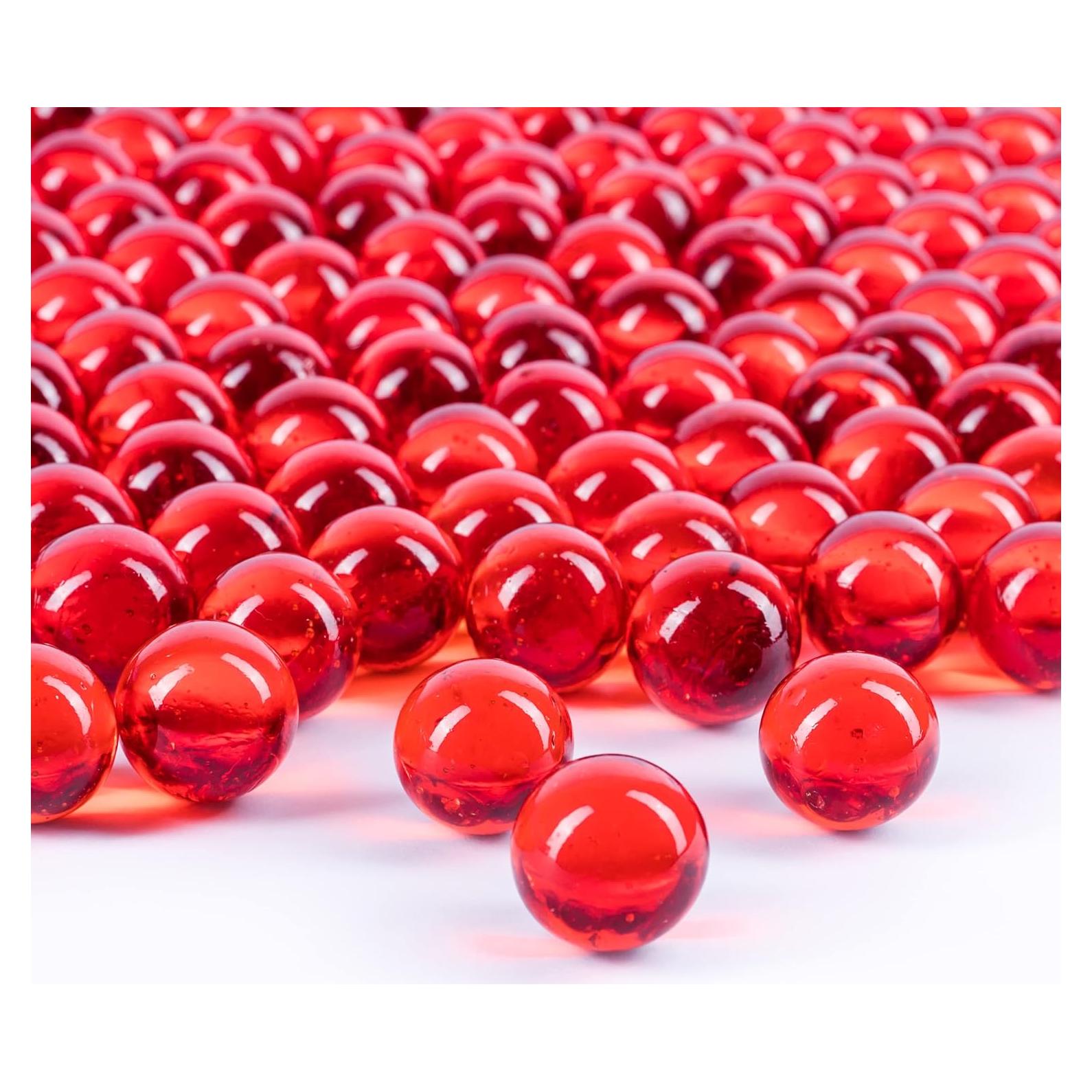 Canicas Galashield Rojas de Vidrio 0.45 kg para Decorar