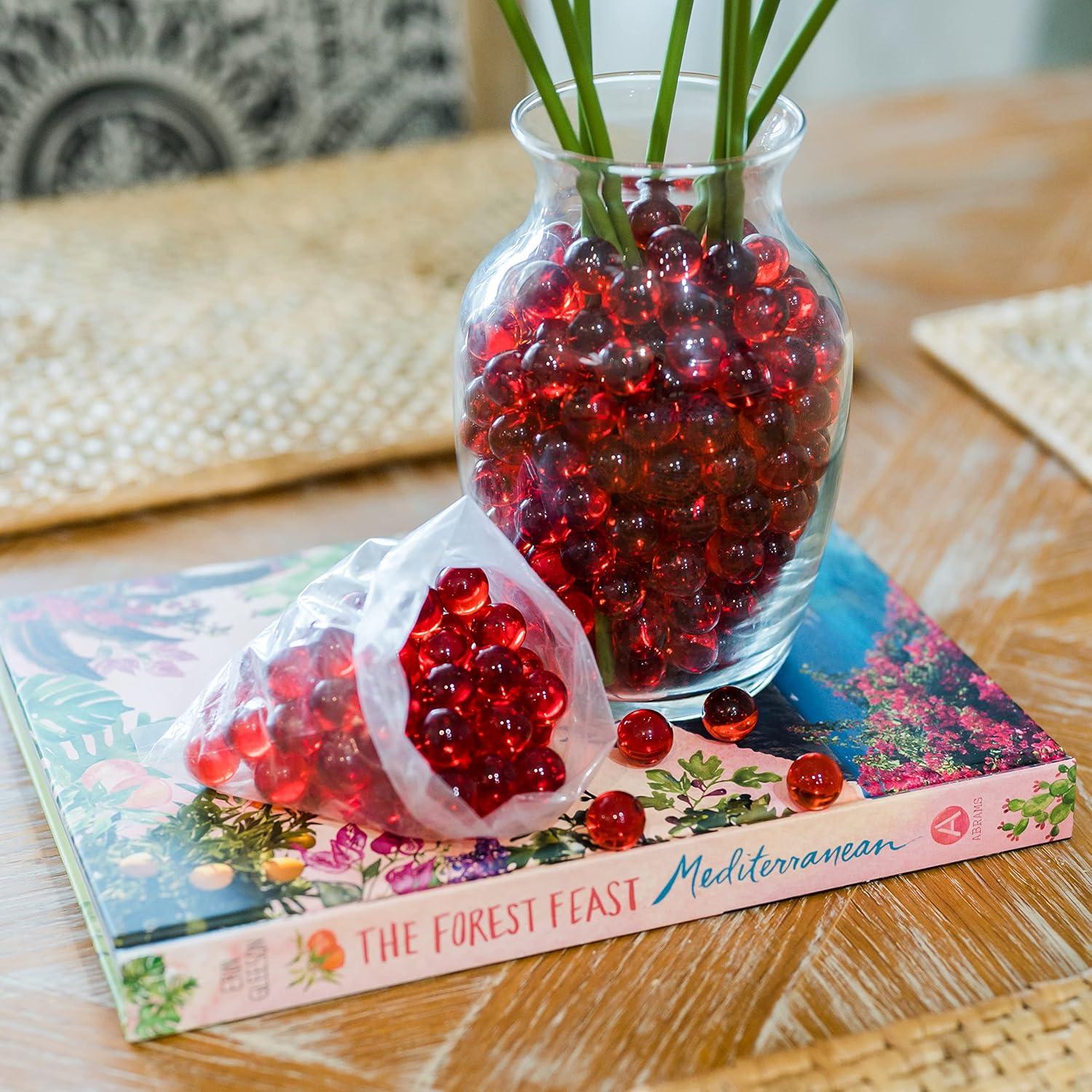 Canicas Galashield Rojas de Vidrio 0.45 kg para Decorar