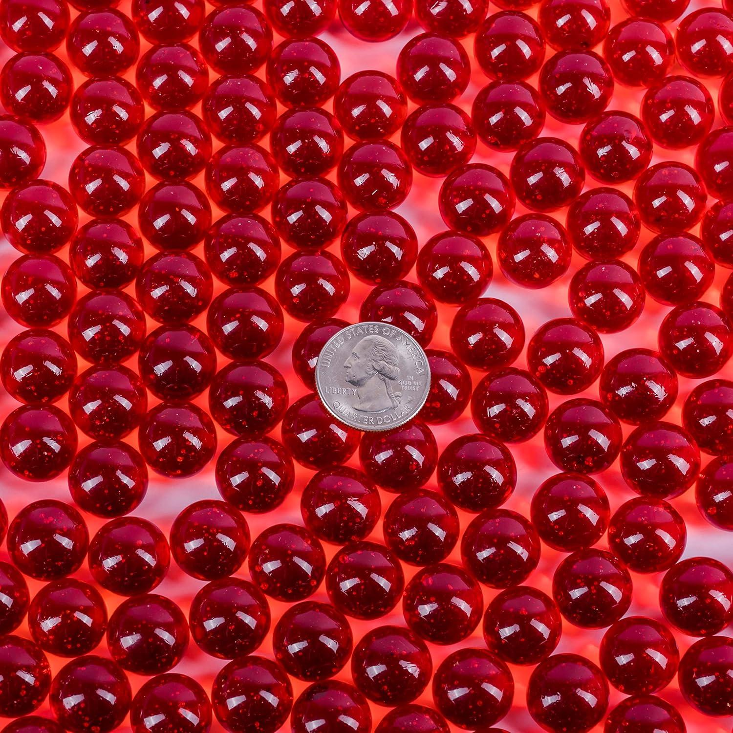 Canicas Galashield Rojas de Vidrio 0.45 kg para Decorar