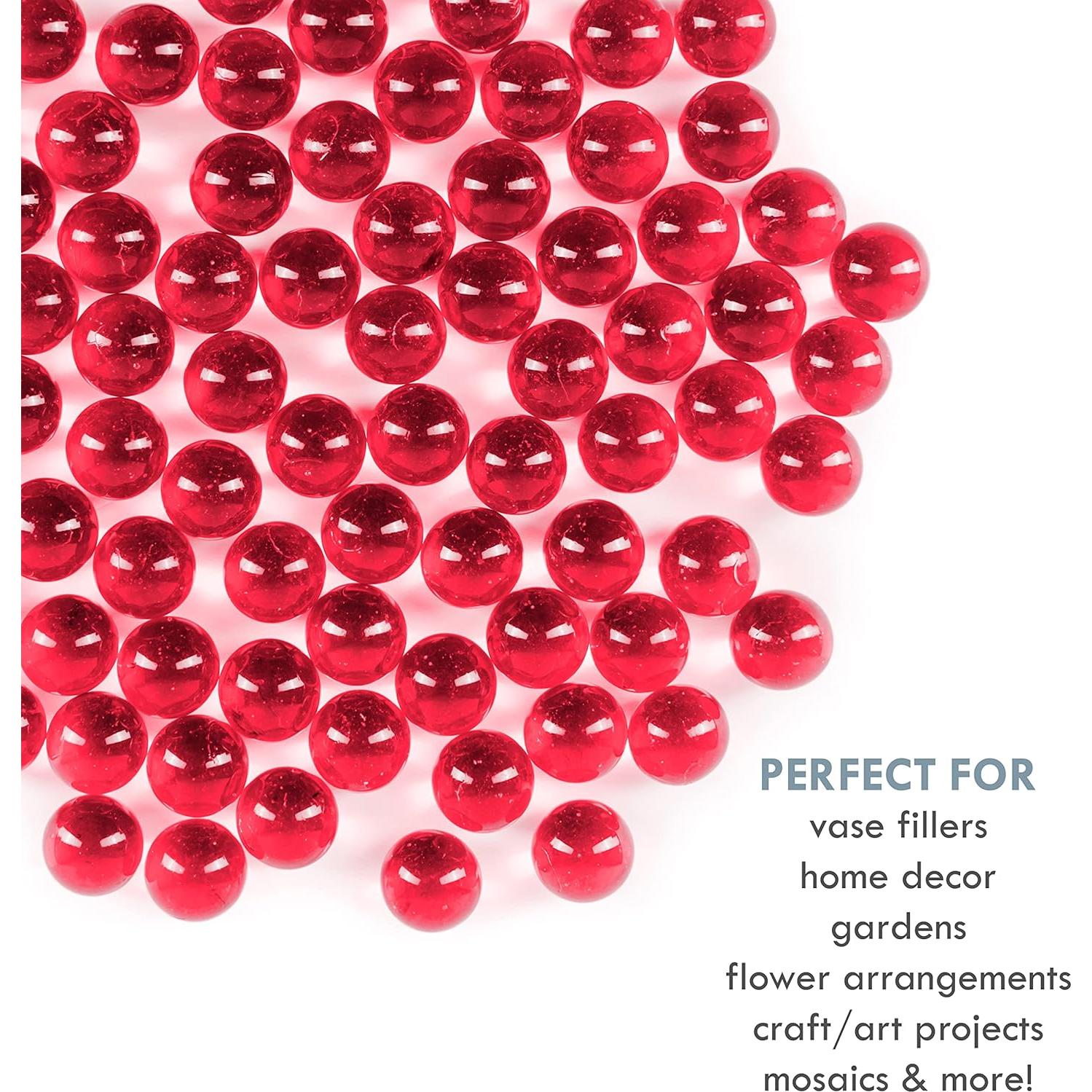 Canicas Galashield Rojas de Vidrio 0.45 kg para Decorar