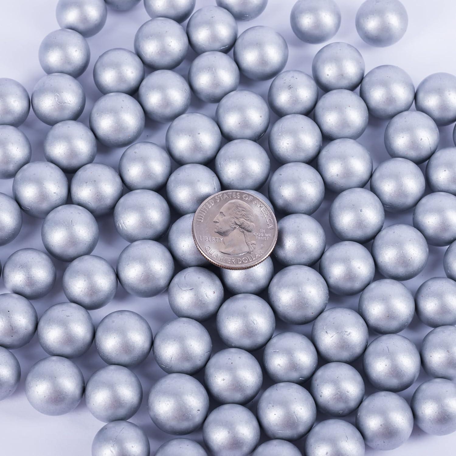 Canicas de Vidrio Galashield Plata 80 Piezas 16 mm