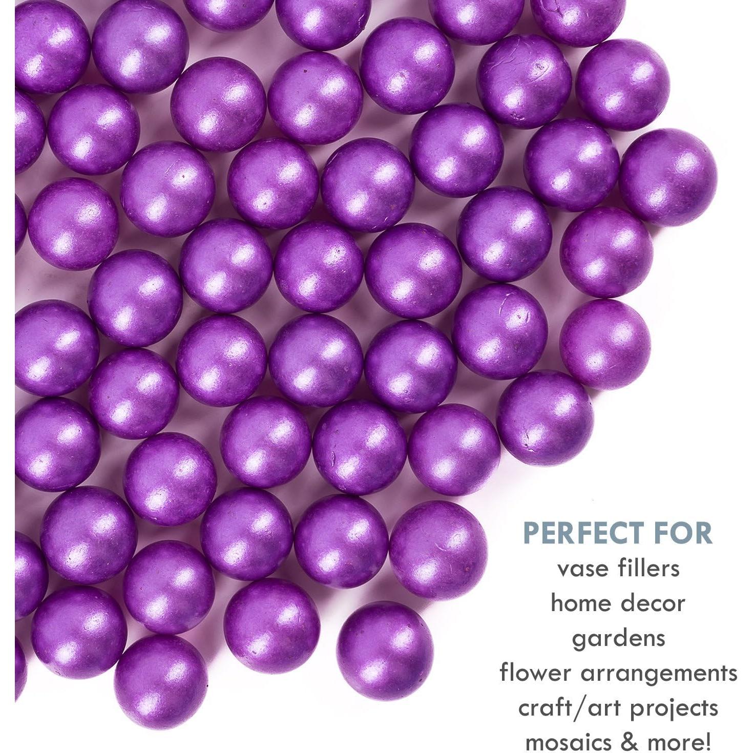 Canicas Galashield Moradas de Vidrio 0.46 kg para Decorar