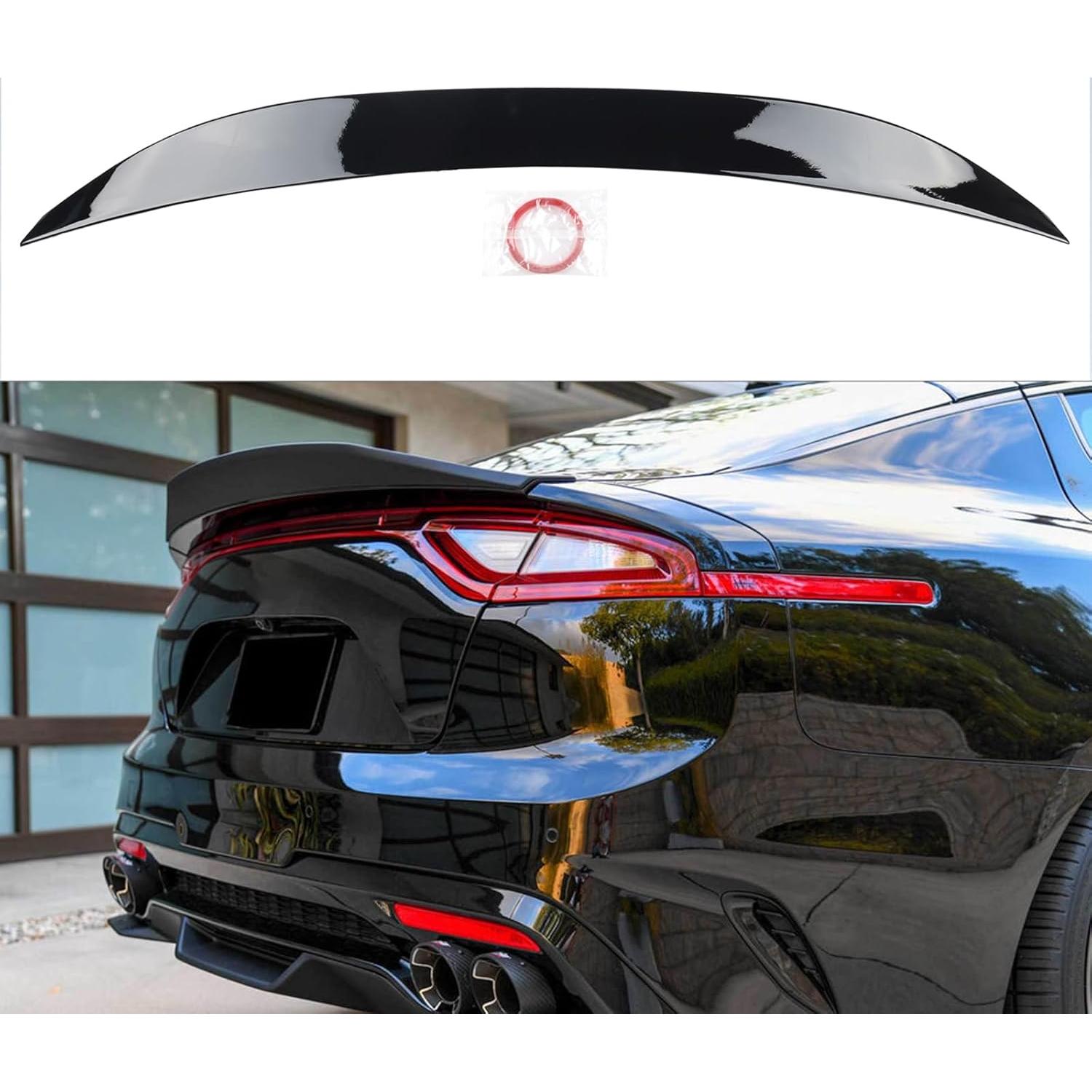 Alerón Trasero Kia Stinger 2018-2023 ABS Negro Brillante