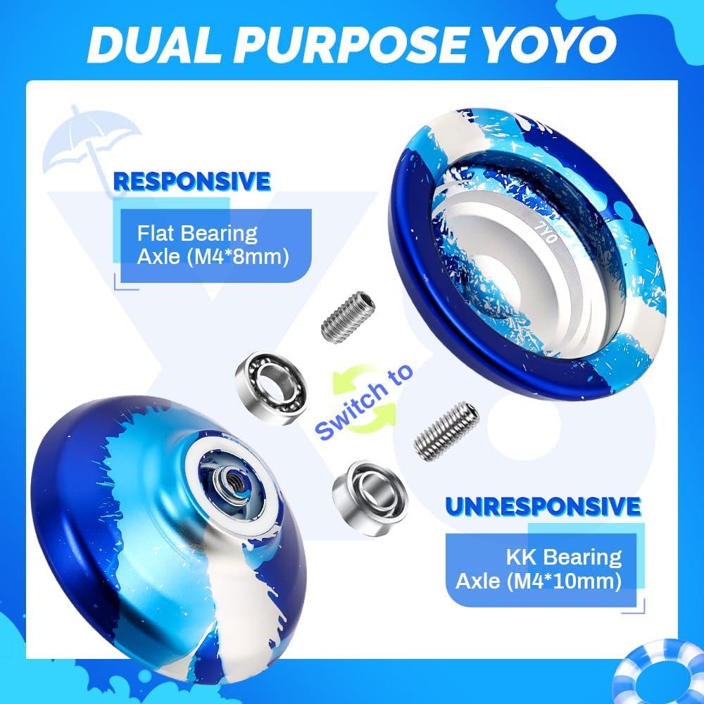 Yoyo Profesional X8 de Aluminio para Niños 8-12 Años