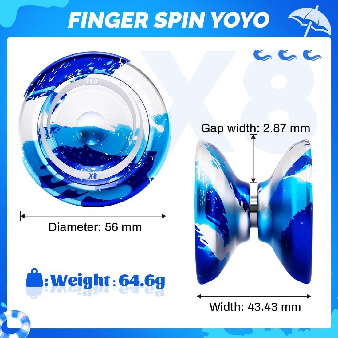 Yoyo Profesional X8 de Aluminio para Niños 8-12 Años