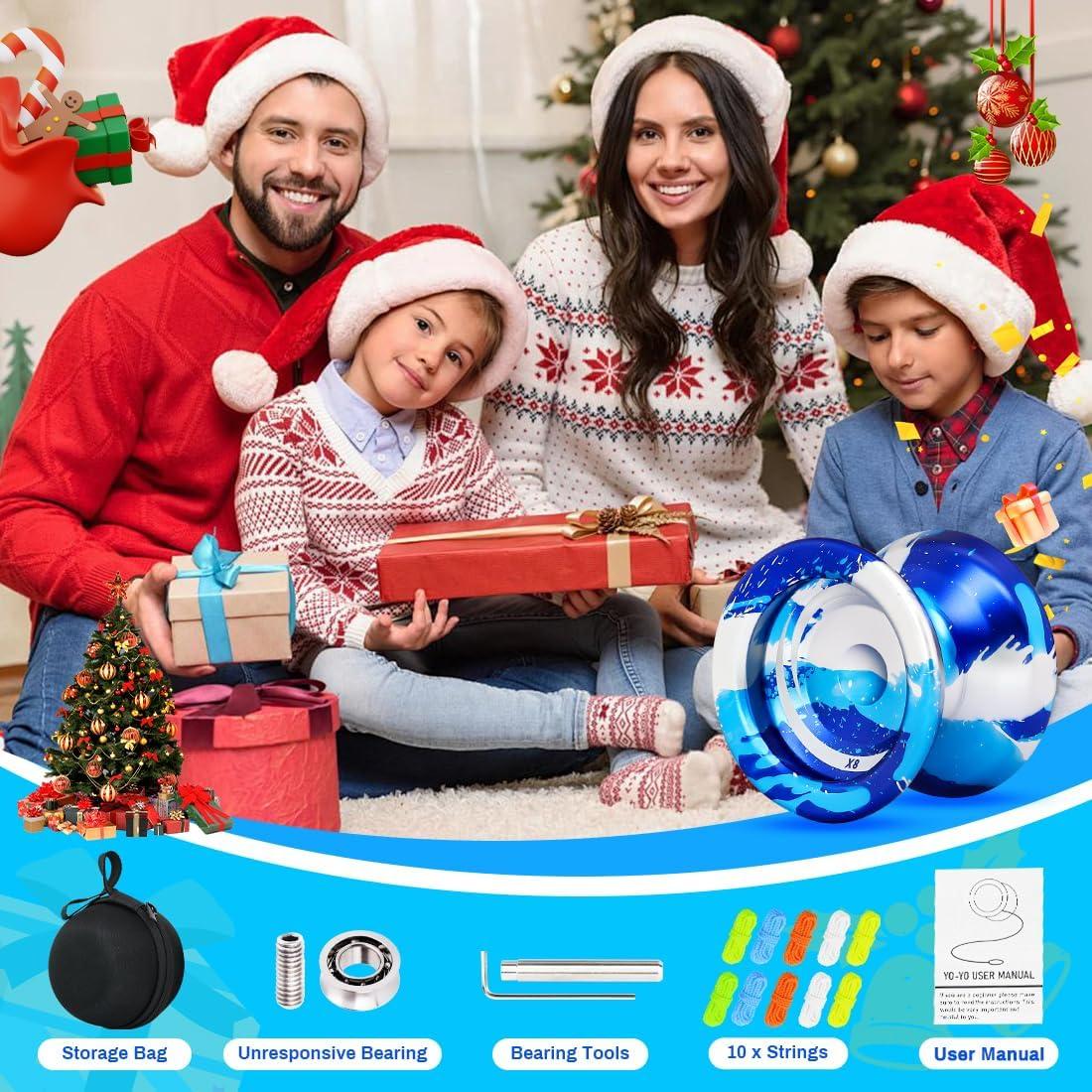 Yoyo Profesional X8 de Aluminio para Niños 8-12 Años