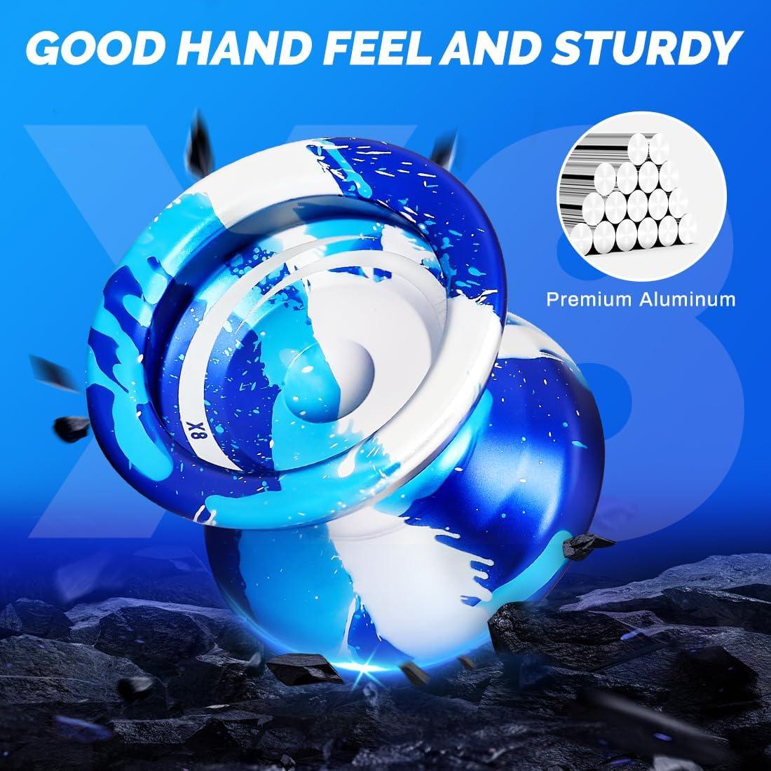 Yoyo Profesional X8 de Aluminio para Niños 8-12 Años