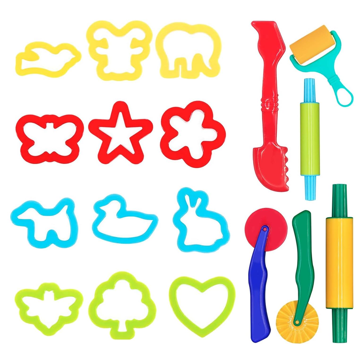 Juego de herramientas de modelado DIMROM 18 piezas para niños