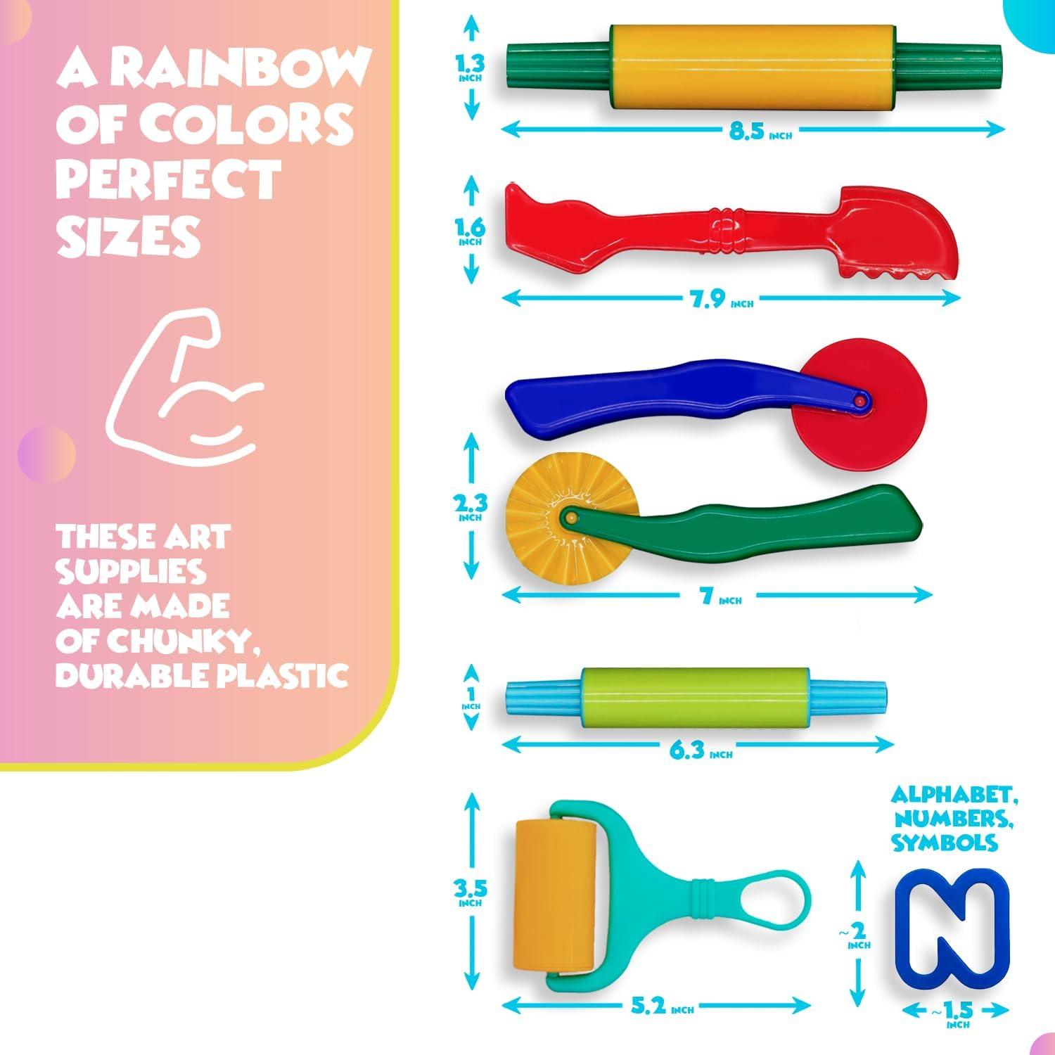 Juego de herramientas de modelado DIMROM 47 piezas para niños