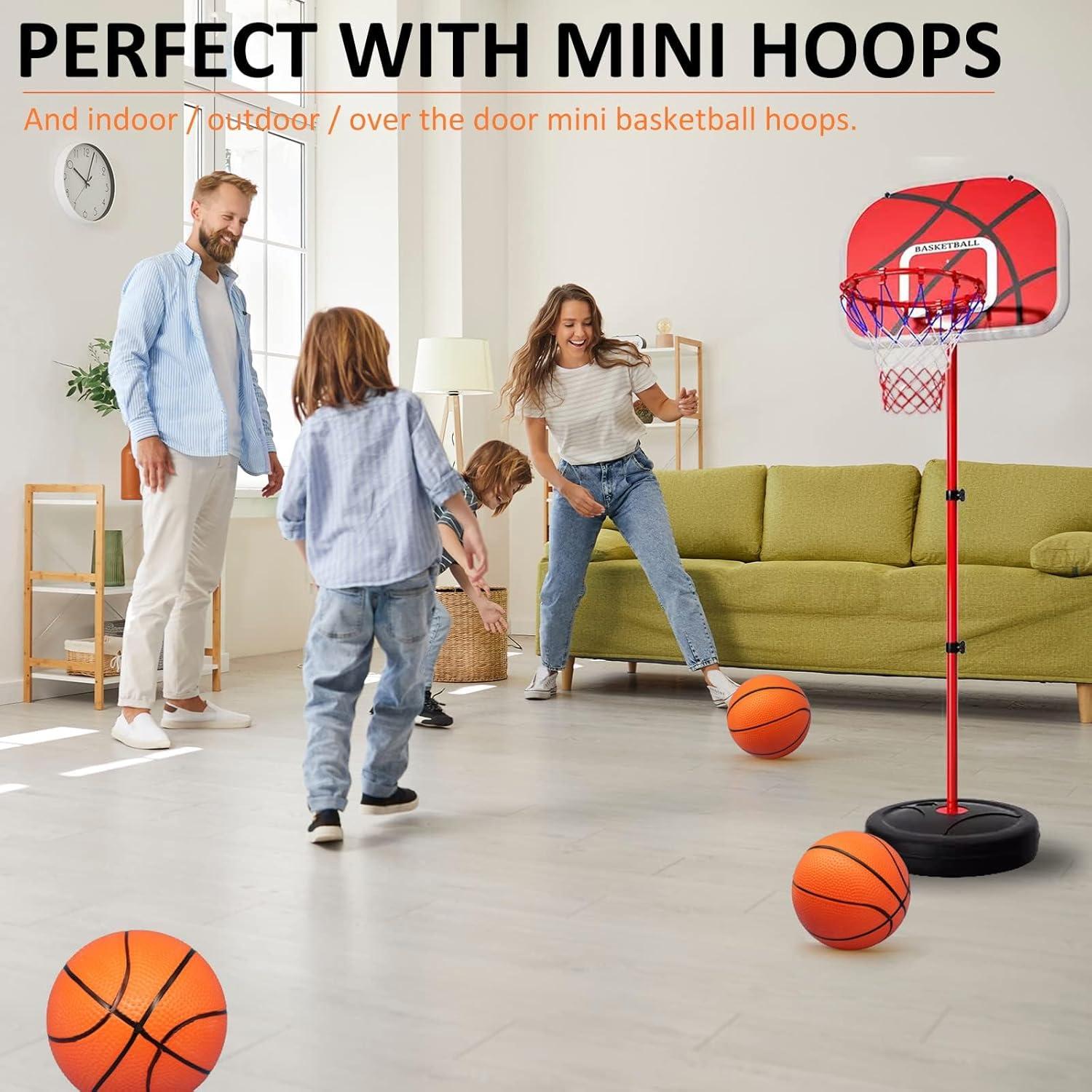 18 Pzs Baloncesto Mini 12,7 cm Oleitodh con Bomba