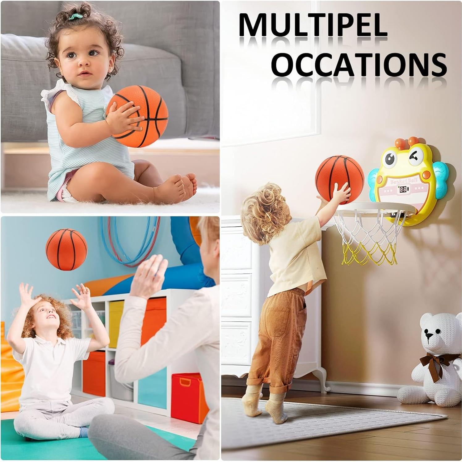 18 Pzs Baloncesto Mini 12,7 cm Oleitodh con Bomba