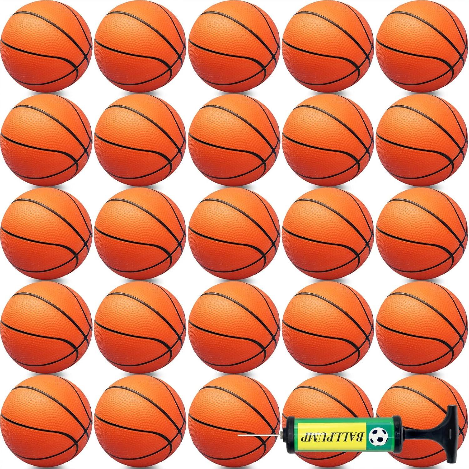 18 Pzs Baloncesto Mini 12,7 cm Oleitodh con Bomba