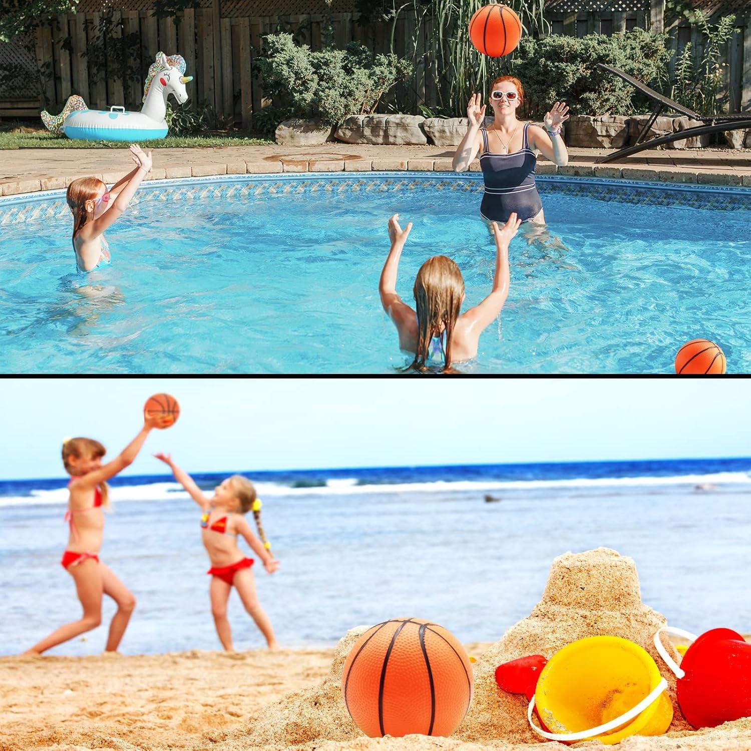 40 Mini Balones de Baloncesto Oleitodh 12,7 cm con Bomba