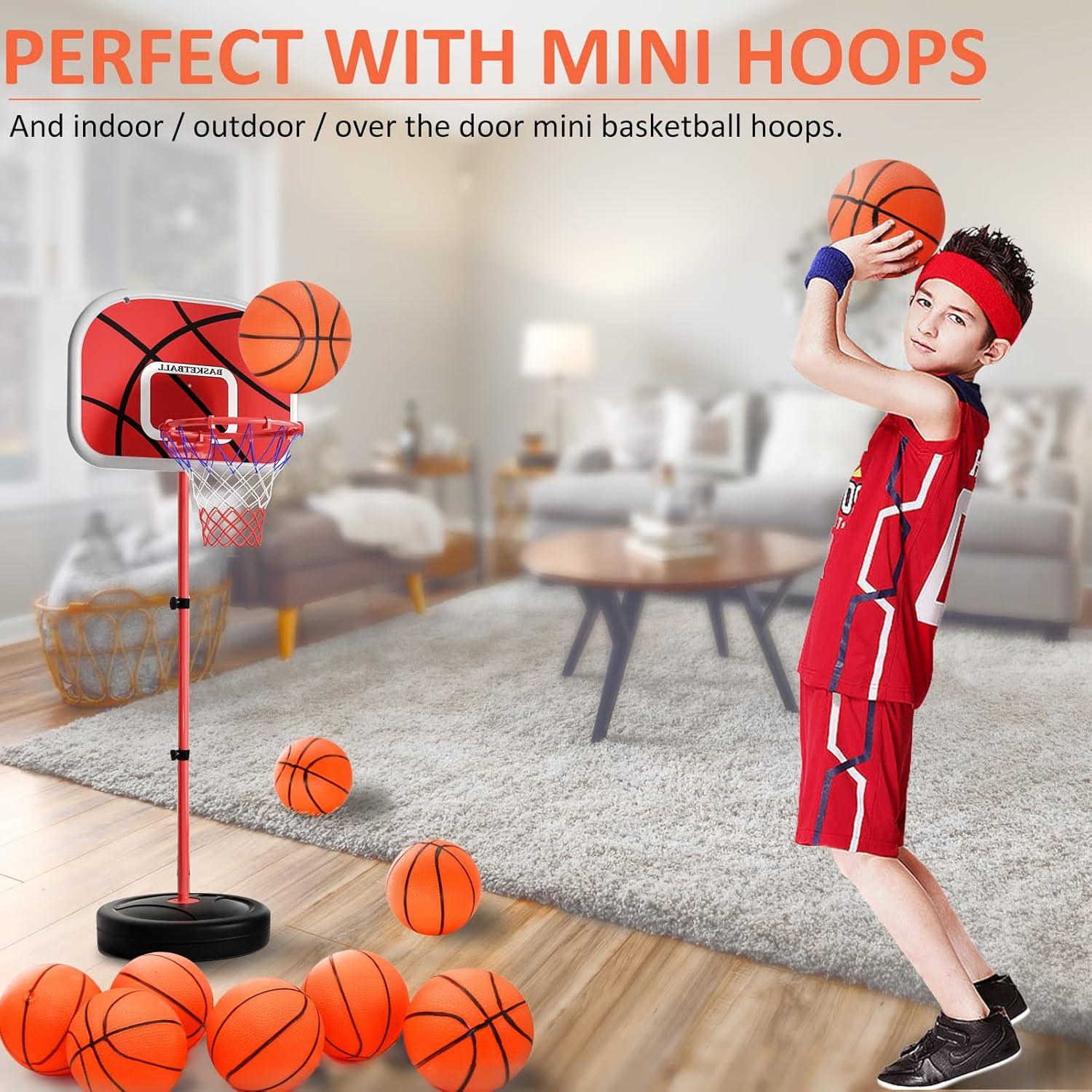 30 Piezas Mini Balones de Baloncesto 17,78 cm Oleitodh