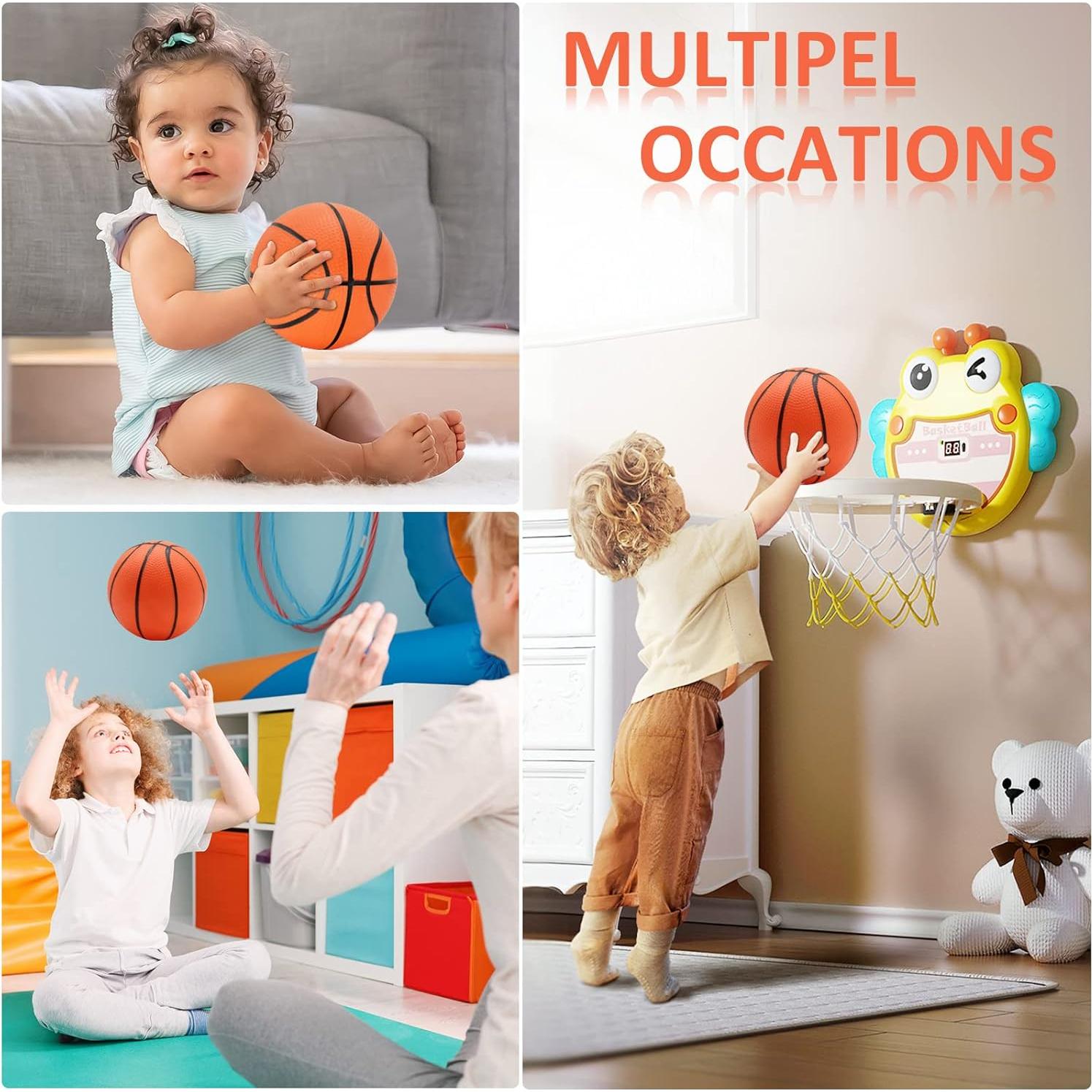 30 Piezas Mini Balones de Baloncesto 17,78 cm Oleitodh