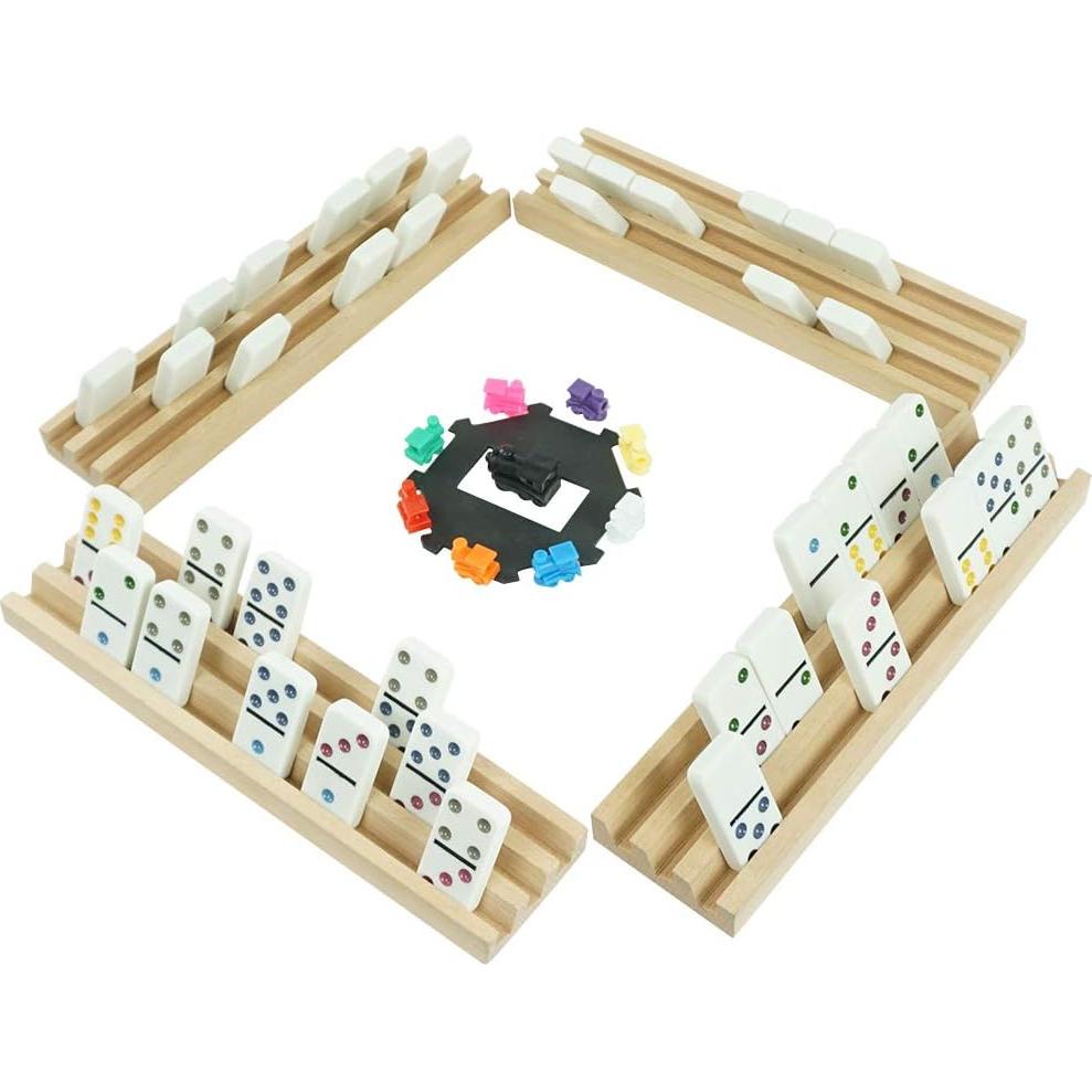 Juego de Dominó Mexicano Huagu Doble 12 con Bandejas