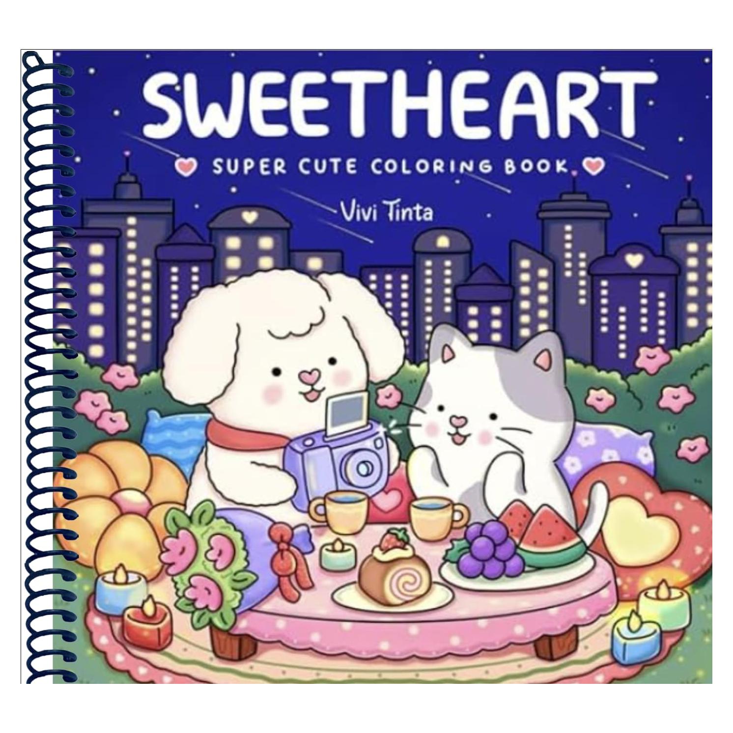 Libro para Colorear Corazón Nilya Press - Animales San Valentín