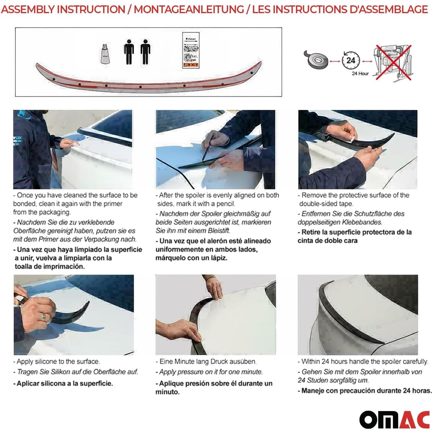 Alerón Trasero OMAC Negro para Audi A6 Sedán 2005-2011