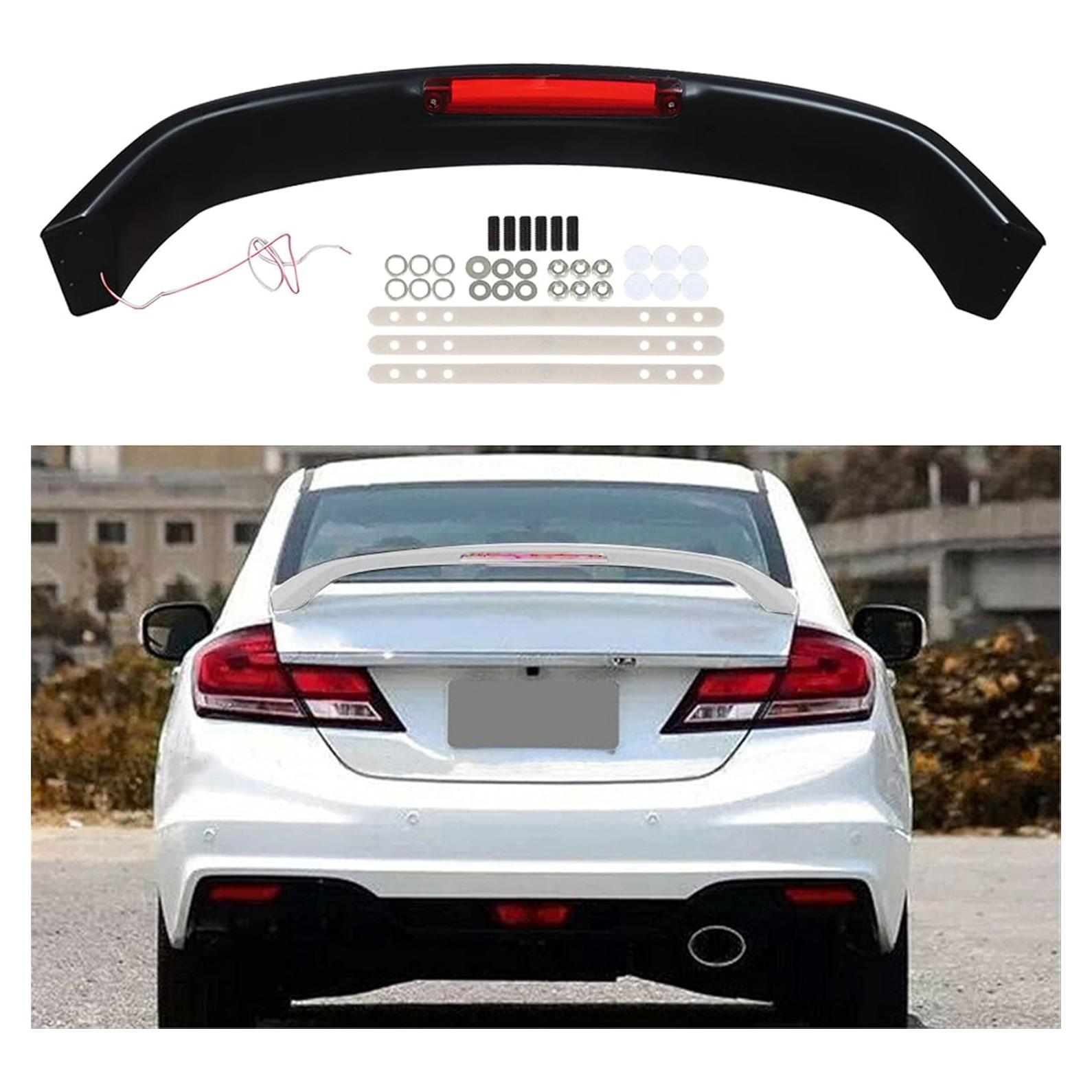 Alerón Trasero de Maletero Munirater Negro para Civic 2012-2015