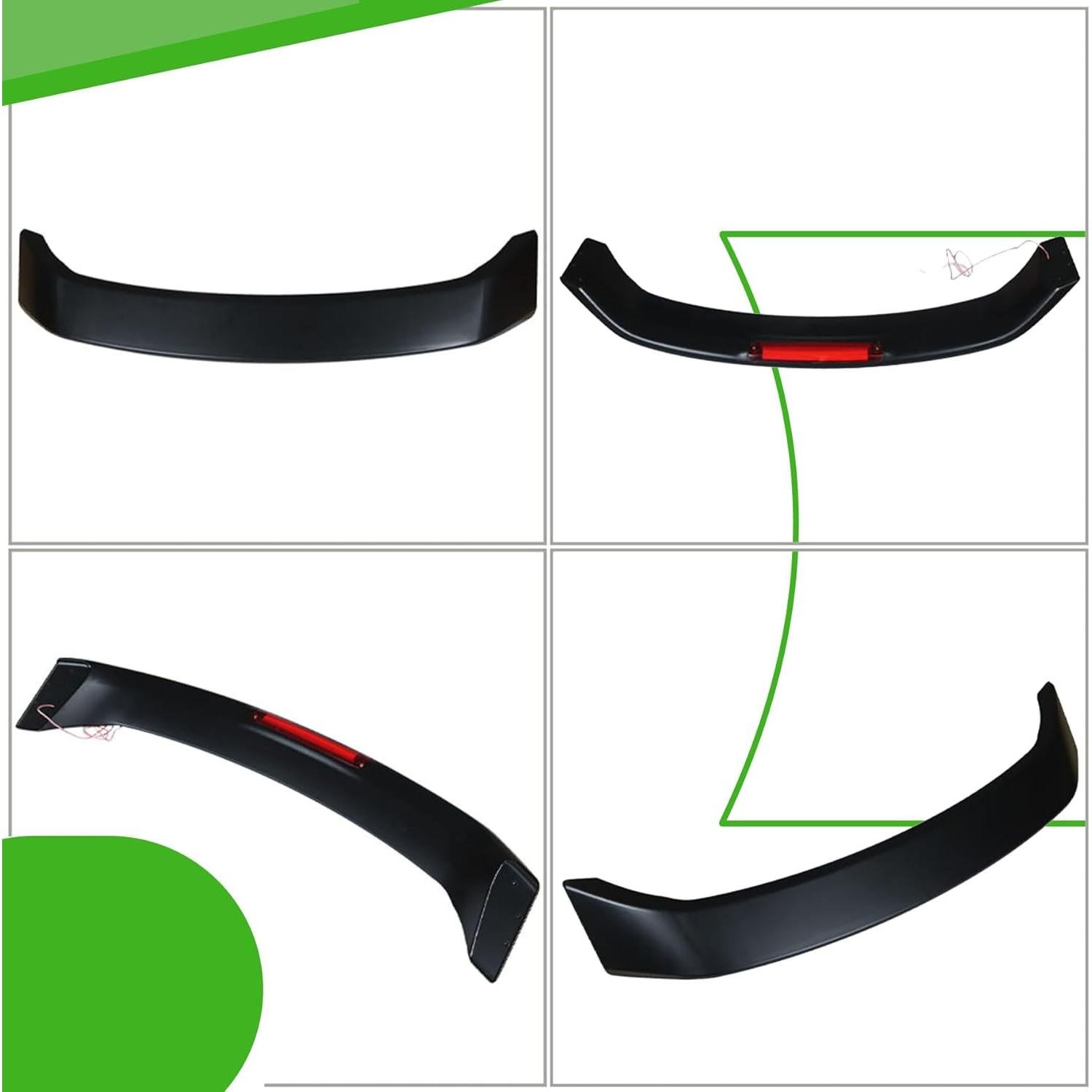 Alerón Trasero de Maletero Munirater Negro para Civic 2012-2015